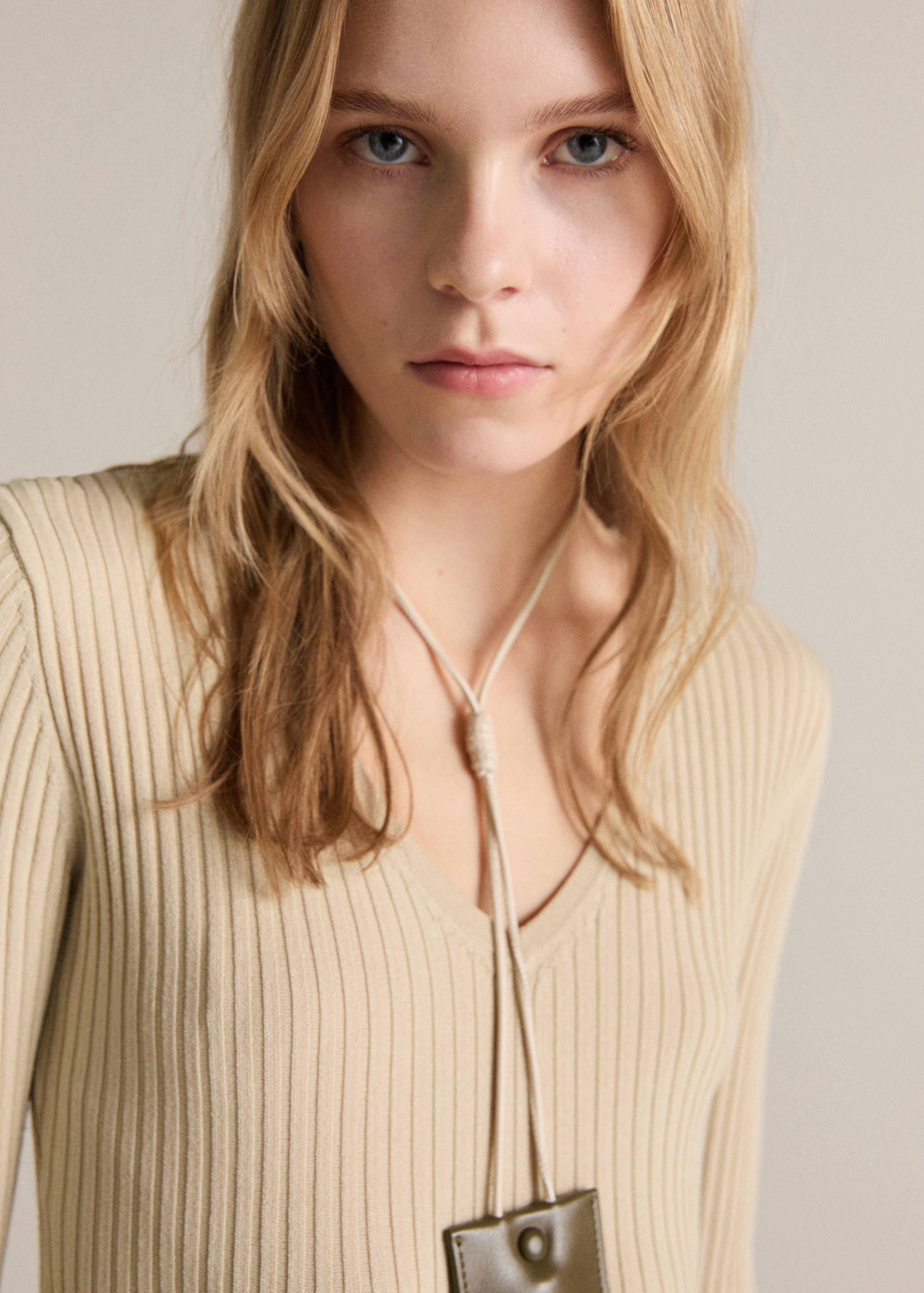 فستان بحزام منسوج وتصميم متنوع - تفاصيل المنتج 1