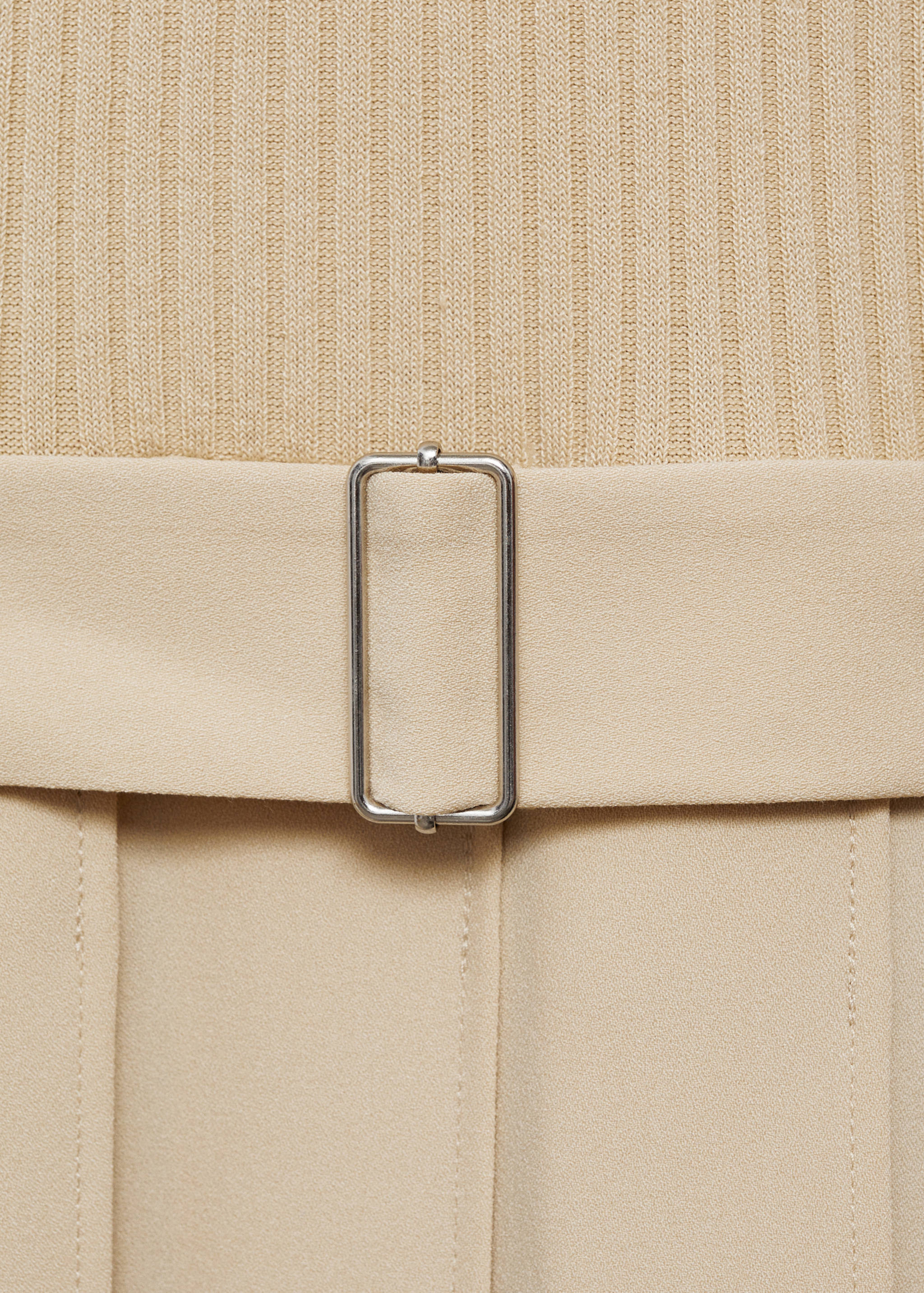 فستان بحزام منسوج وتصميم متنوع - تفاصيل المنتج 8