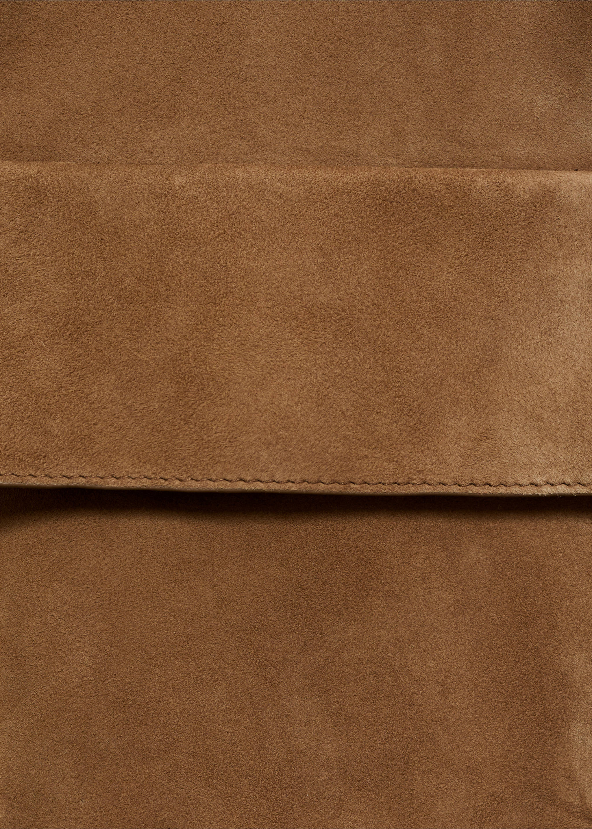 Suede leather jacket - Details of the article 0, Medium Brown. Ref: 87054804-00.