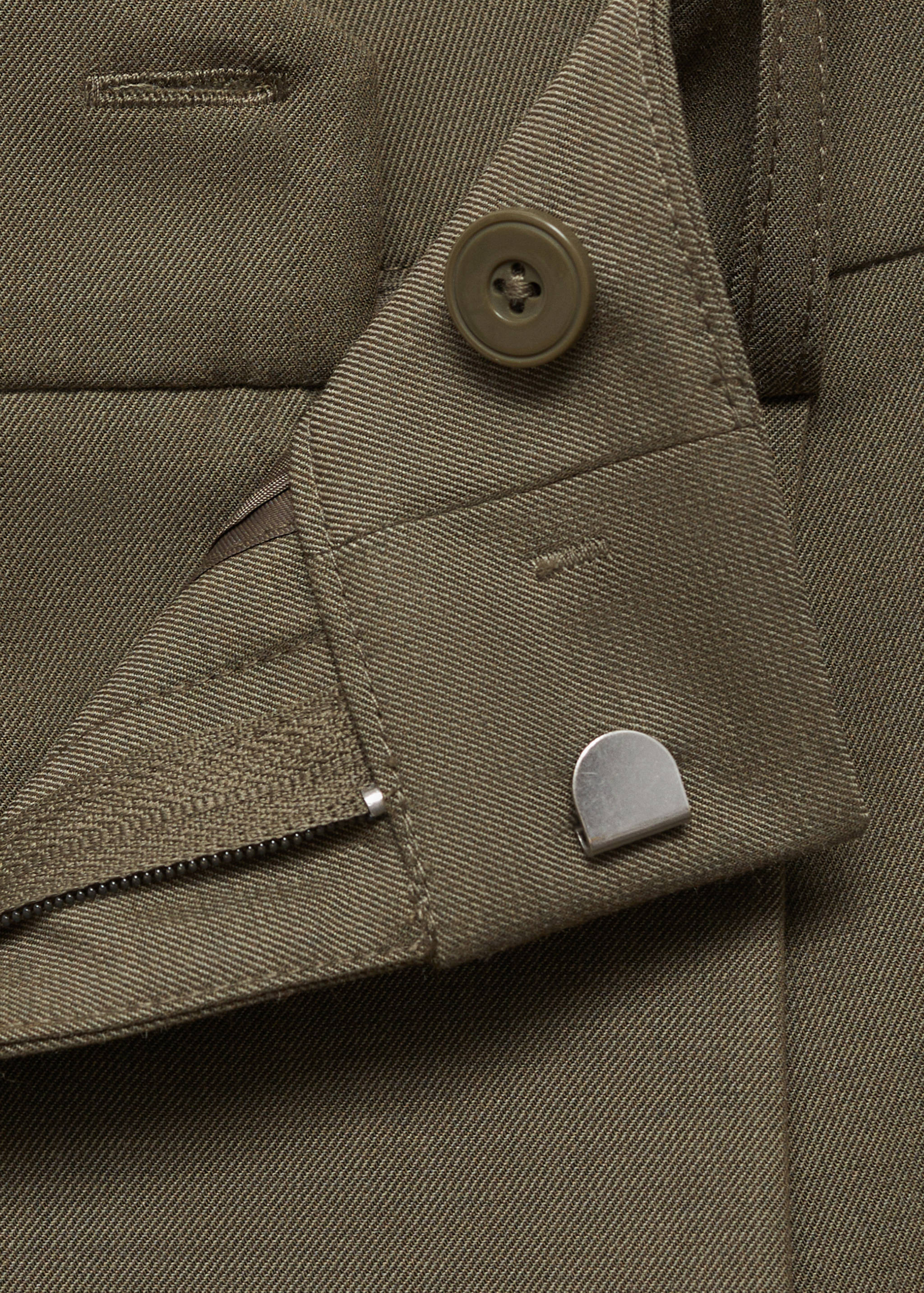 Straight mid-rise pants - Details of the article 8