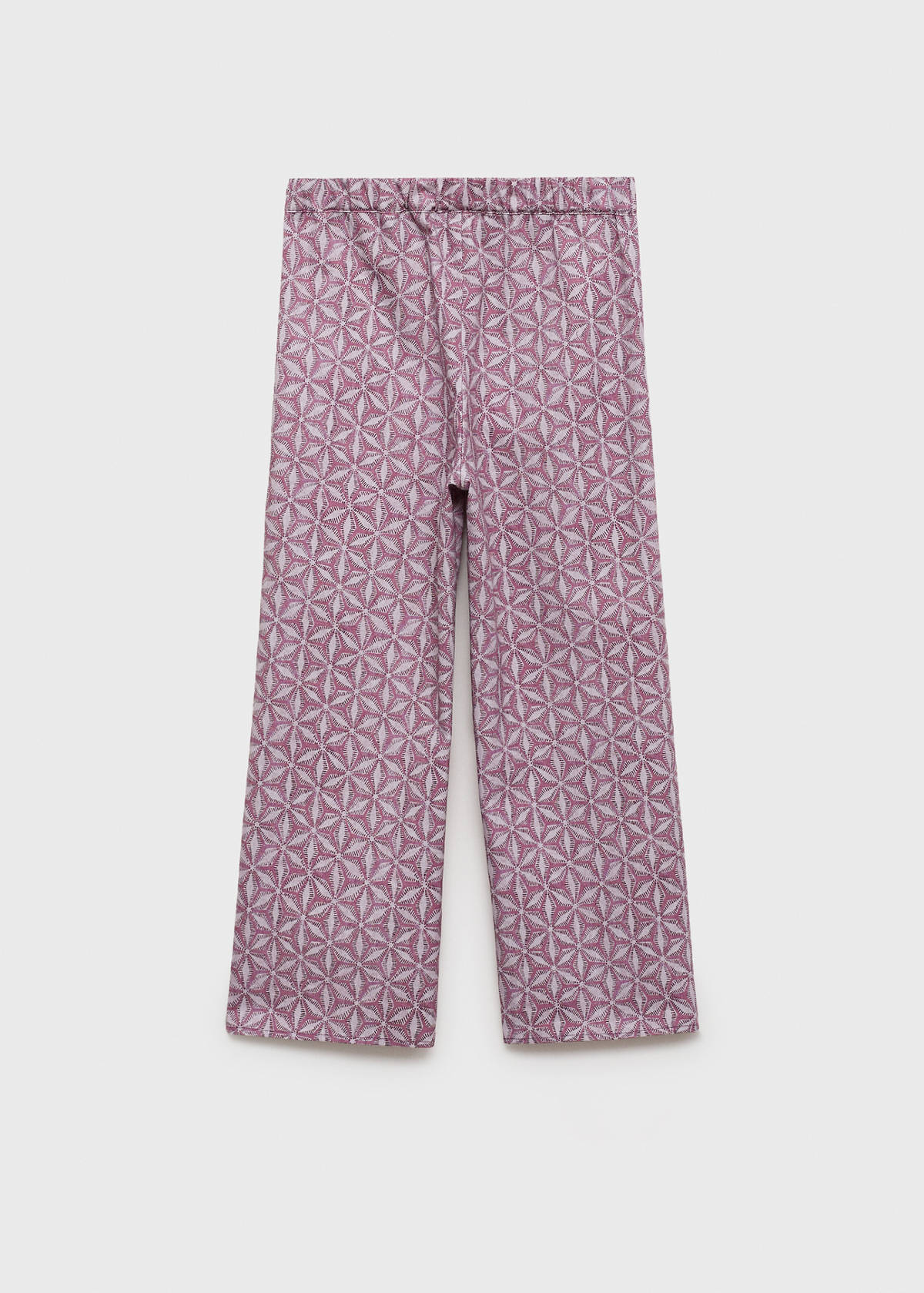 Printed pocket trousers — Pink