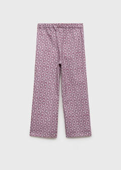 Printed pocket trousers — Pink 7