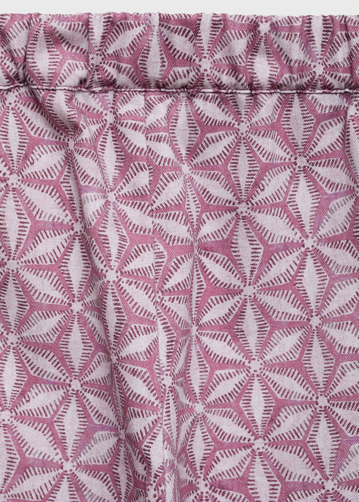 Printed pocket trousers — Pink