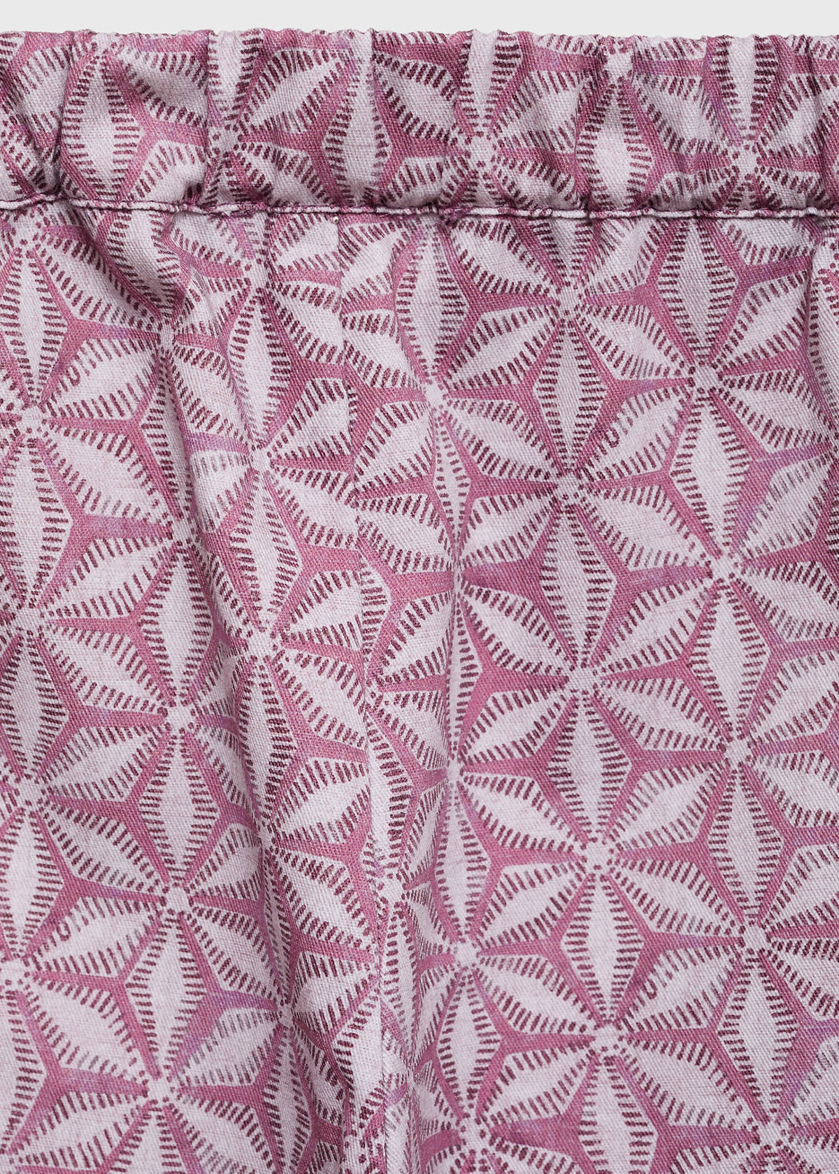 Printed pocket trousers — Pink