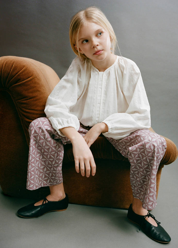 Printed pocket trousers — Pink