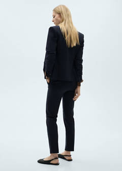 Straight mid-rise trousers — Dark Navy 3