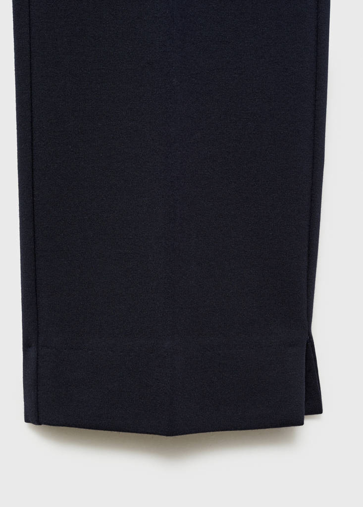Straight mid-rise trousers — Dark Navy