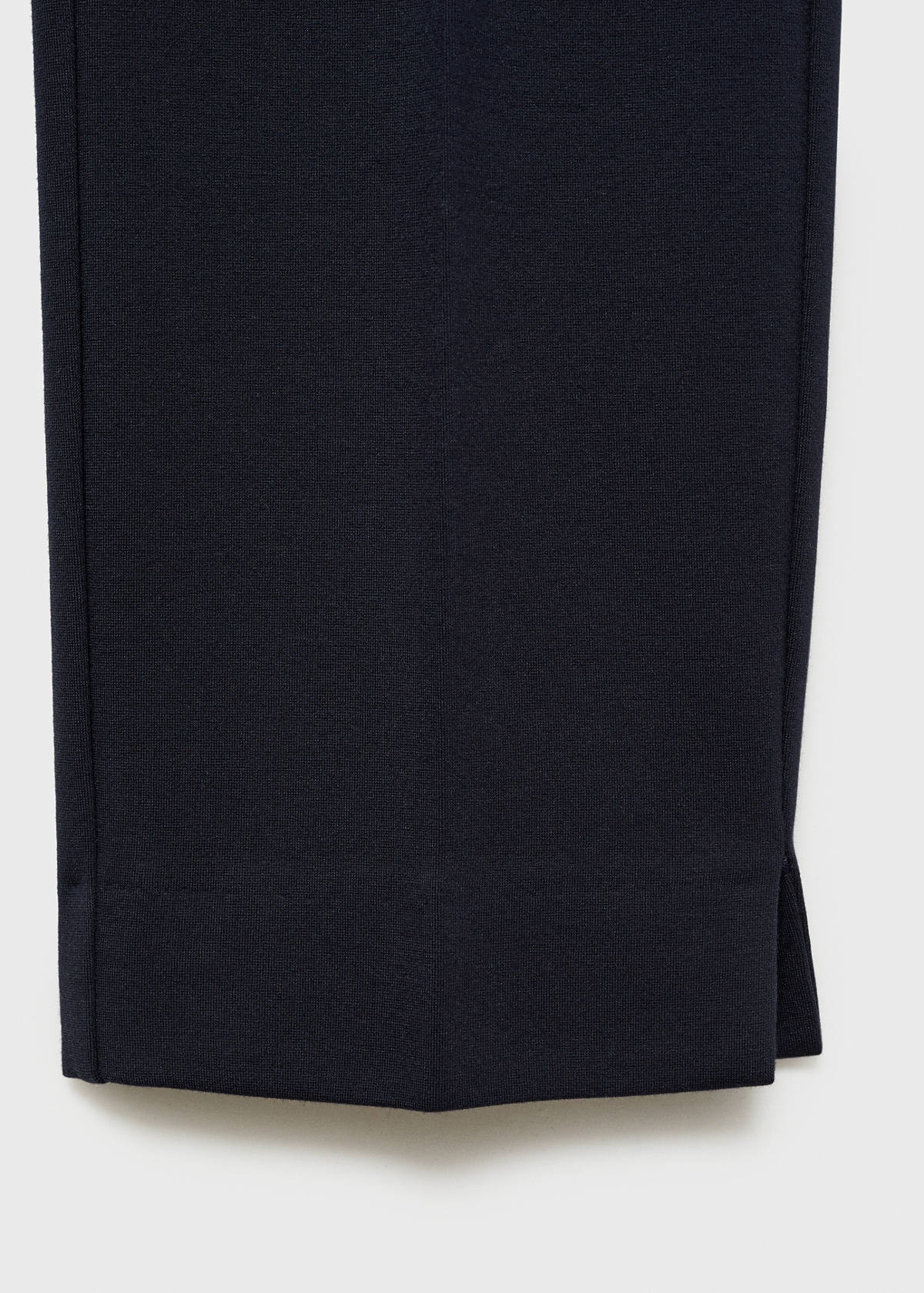 Straight mid-rise trousers — Dark Navy