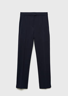 Straight mid-rise trousers — Dark Navy 7