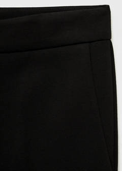 Straight mid-rise trousers — Black 7