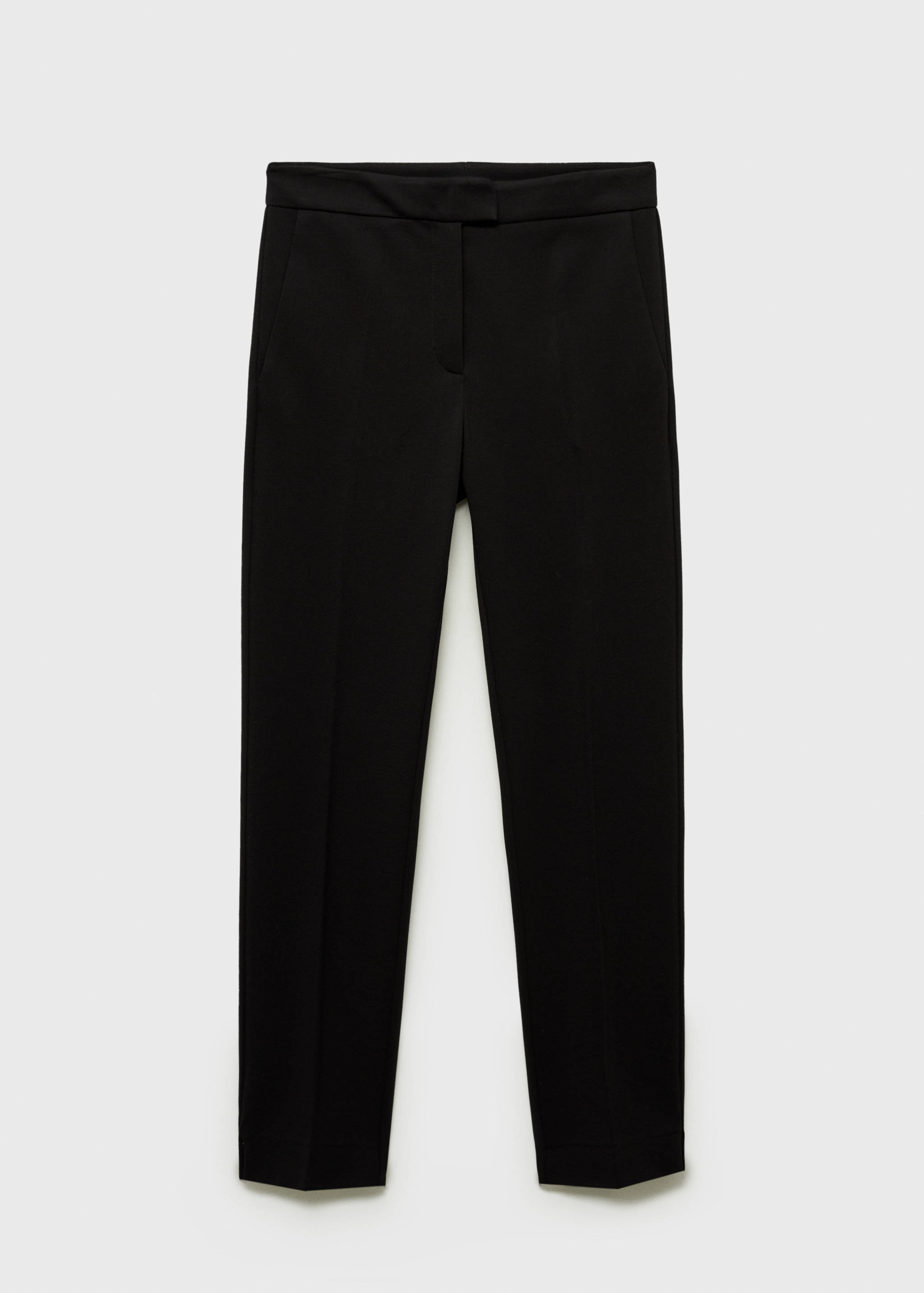 Straight mid-rise trousers - Article without model