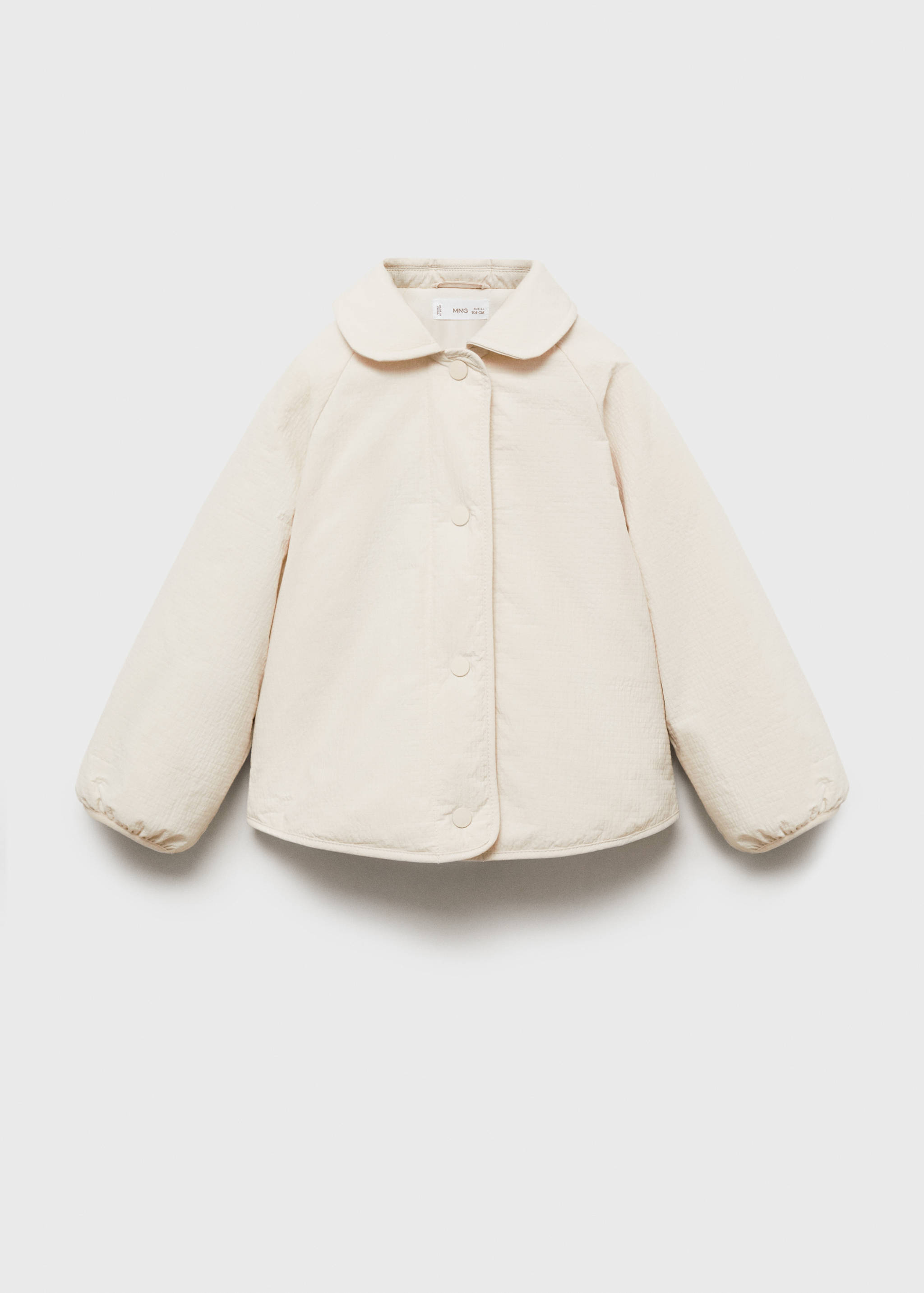 Water-repellent puffer coat - Article without model