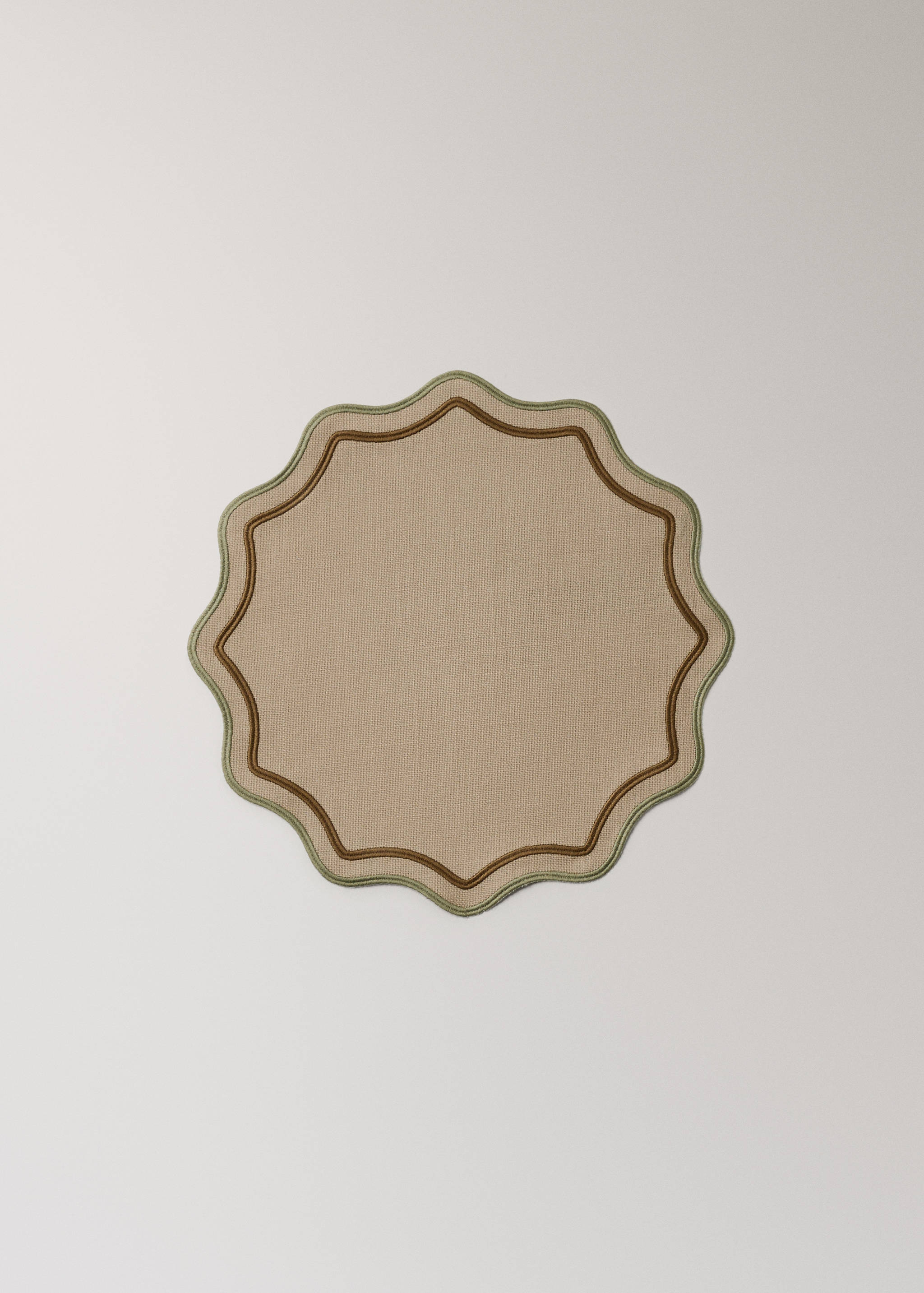 Toalha individual de algodão resinada ondas - Artigo sem modelo