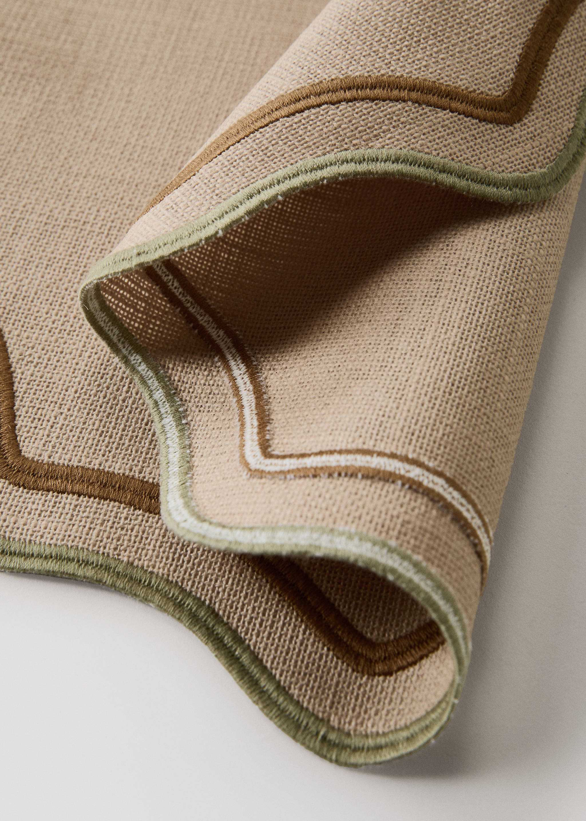 Toalha individual de algodão resinada ondas - Pormenor do artigo 1