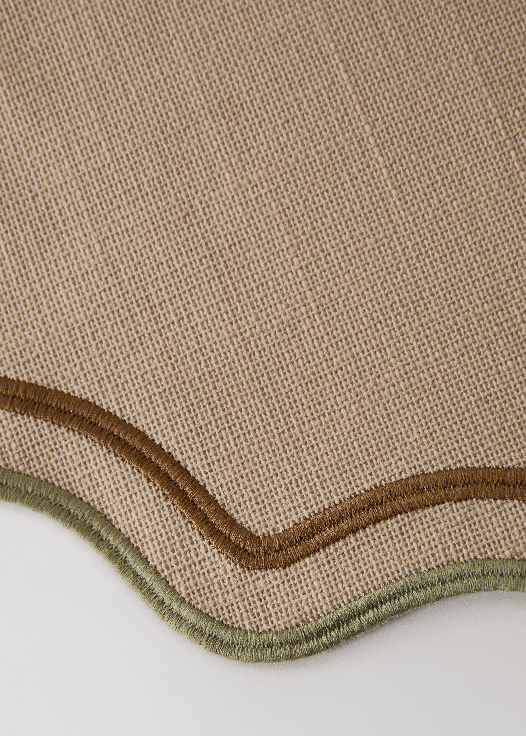 Toalha individual de algodão resinada ondas - Pormenor do artigo 2