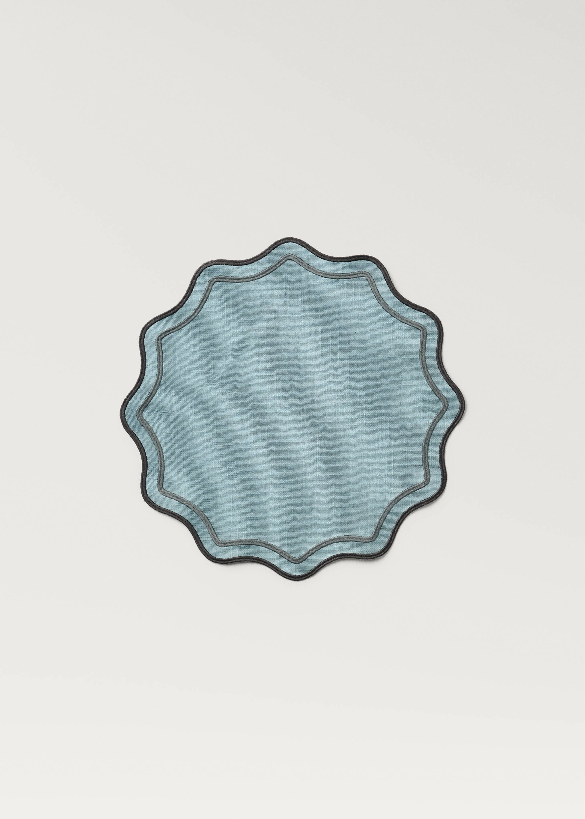 Toalha individual de algodão resinada ondas - Artigo sem modelo