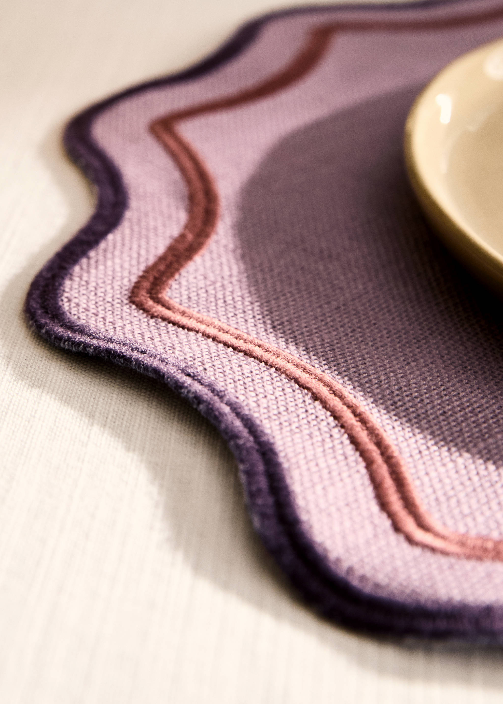 Nappe individuelle en coton résiné à vagues - Détail de l'article 7