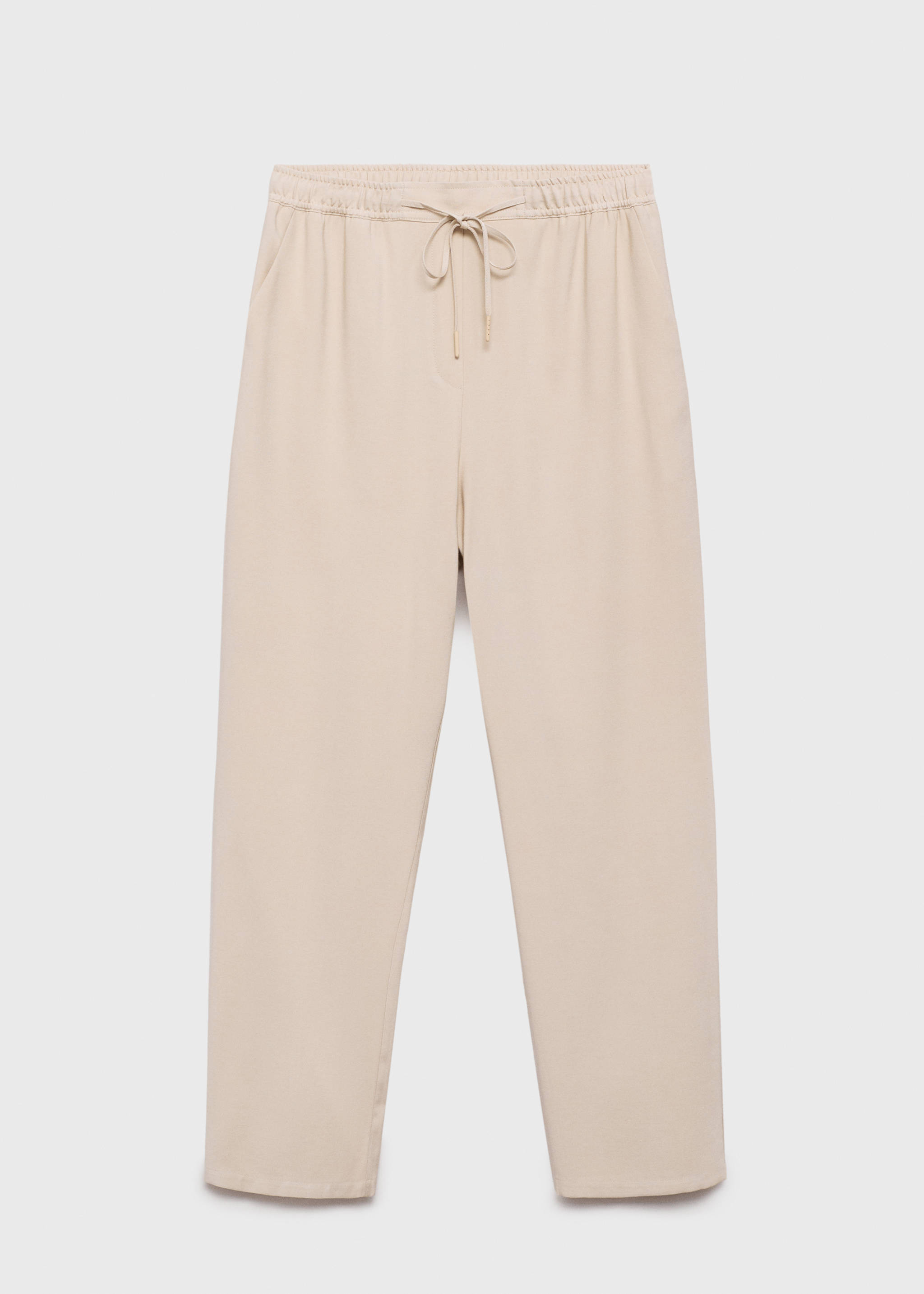 Elastic waist flowy trousers - Article without model