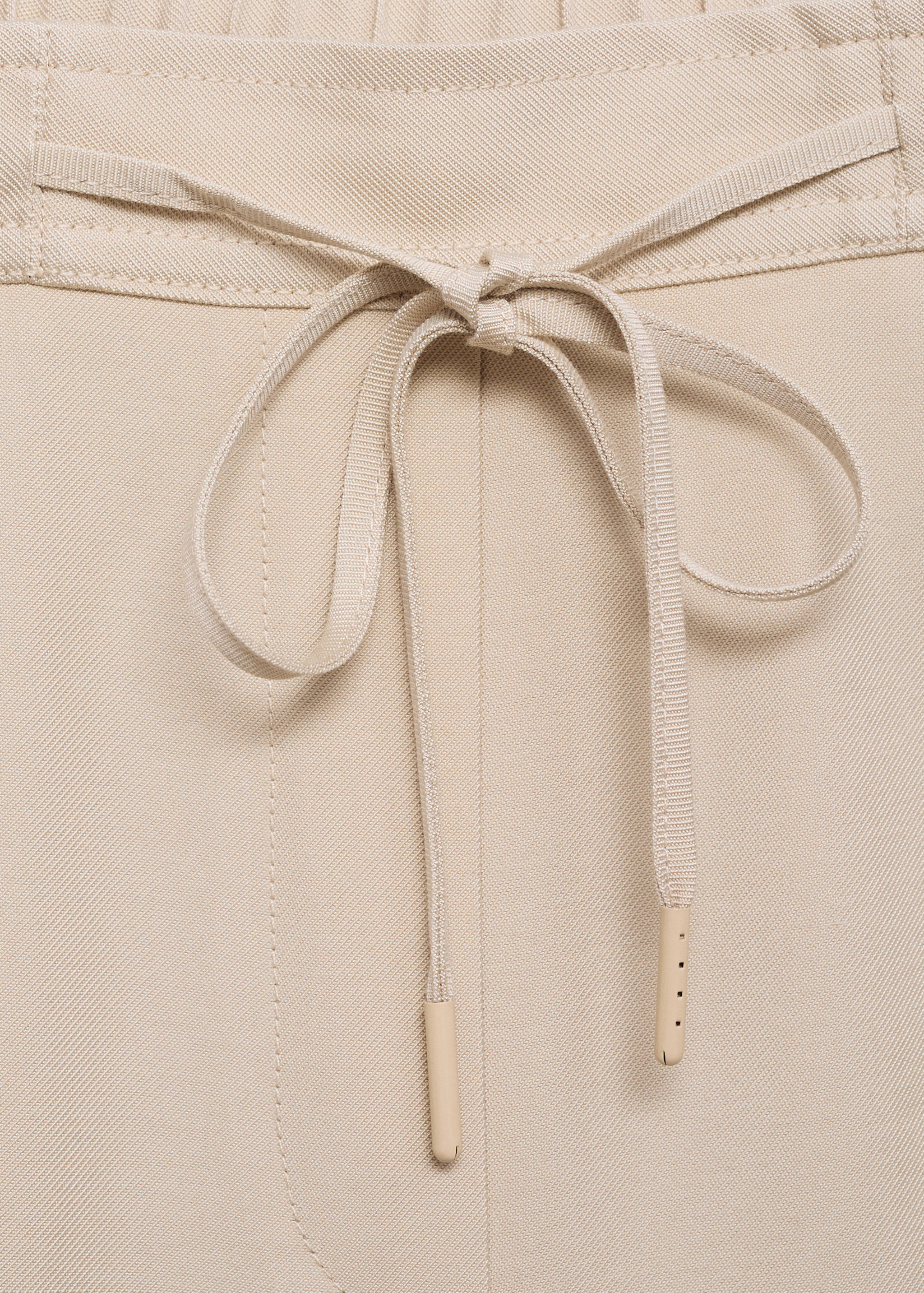 Elastic waist flowy trousers - Details of the article 0