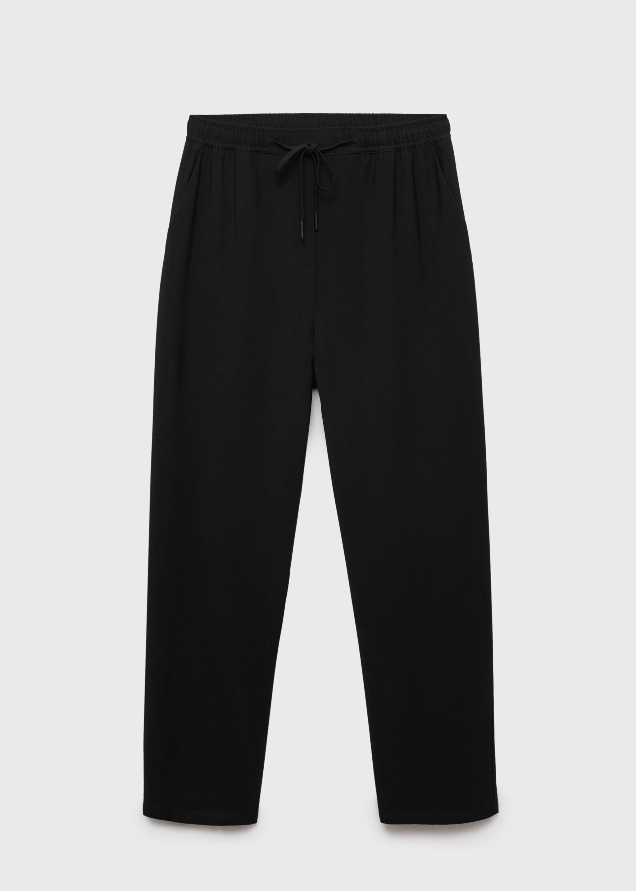 Elastic waist flowy trousers - Article without model
