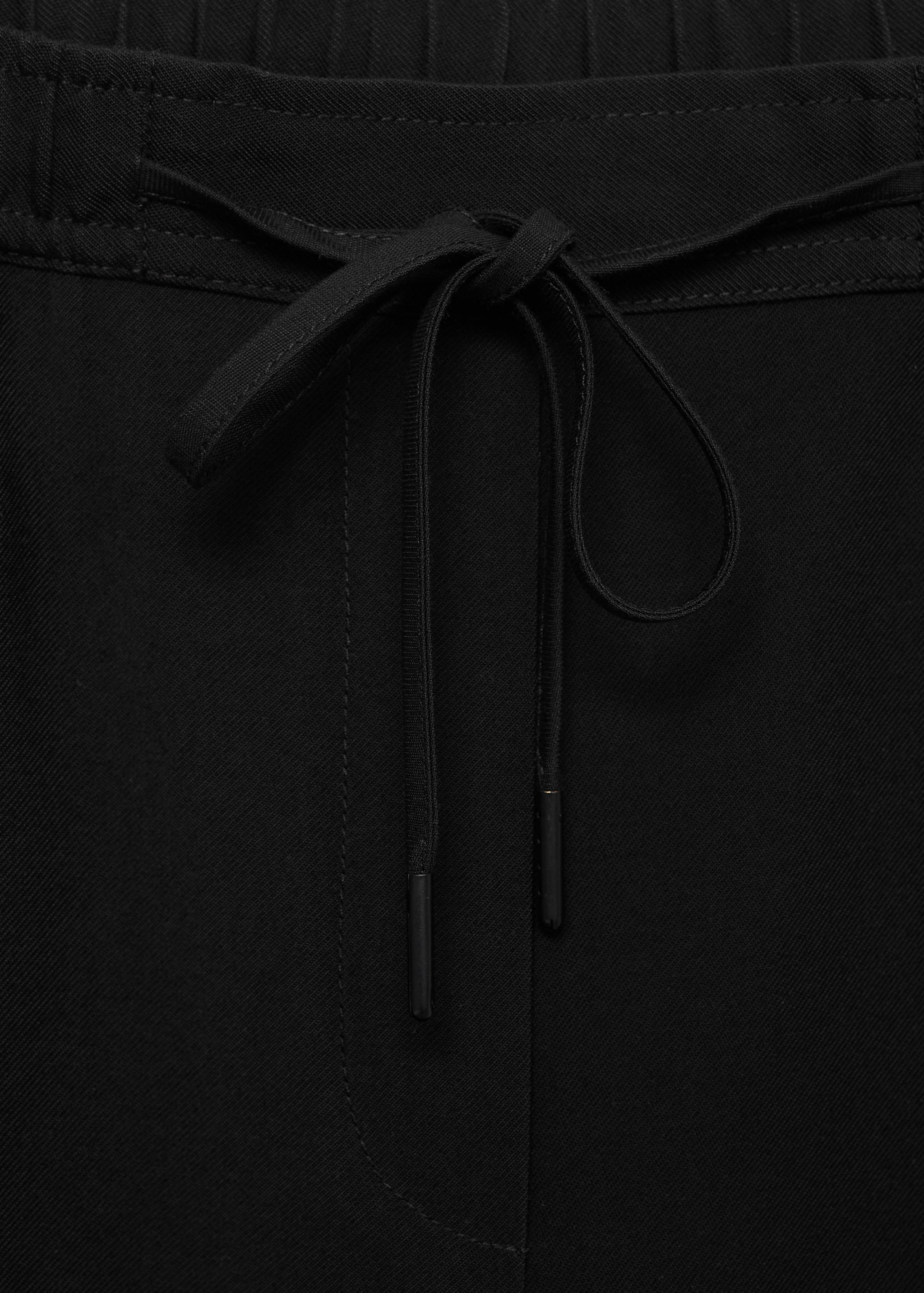 Elastic waist flowy trousers - Details of the article 0