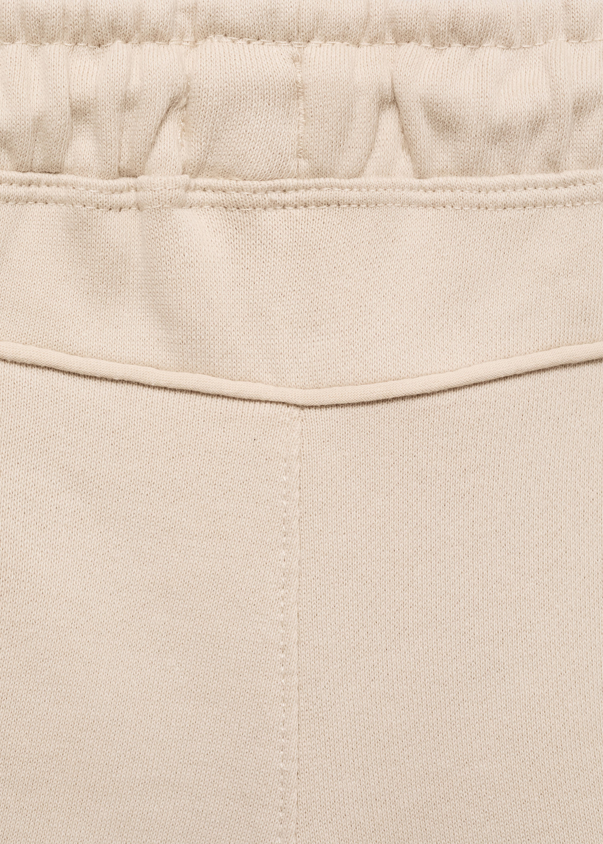 抽绳棉质短裤 - null