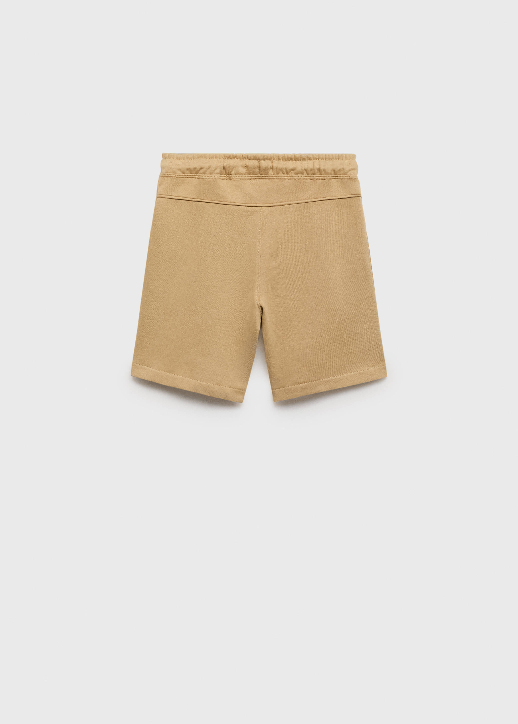 抽绳棉质短裤 - null