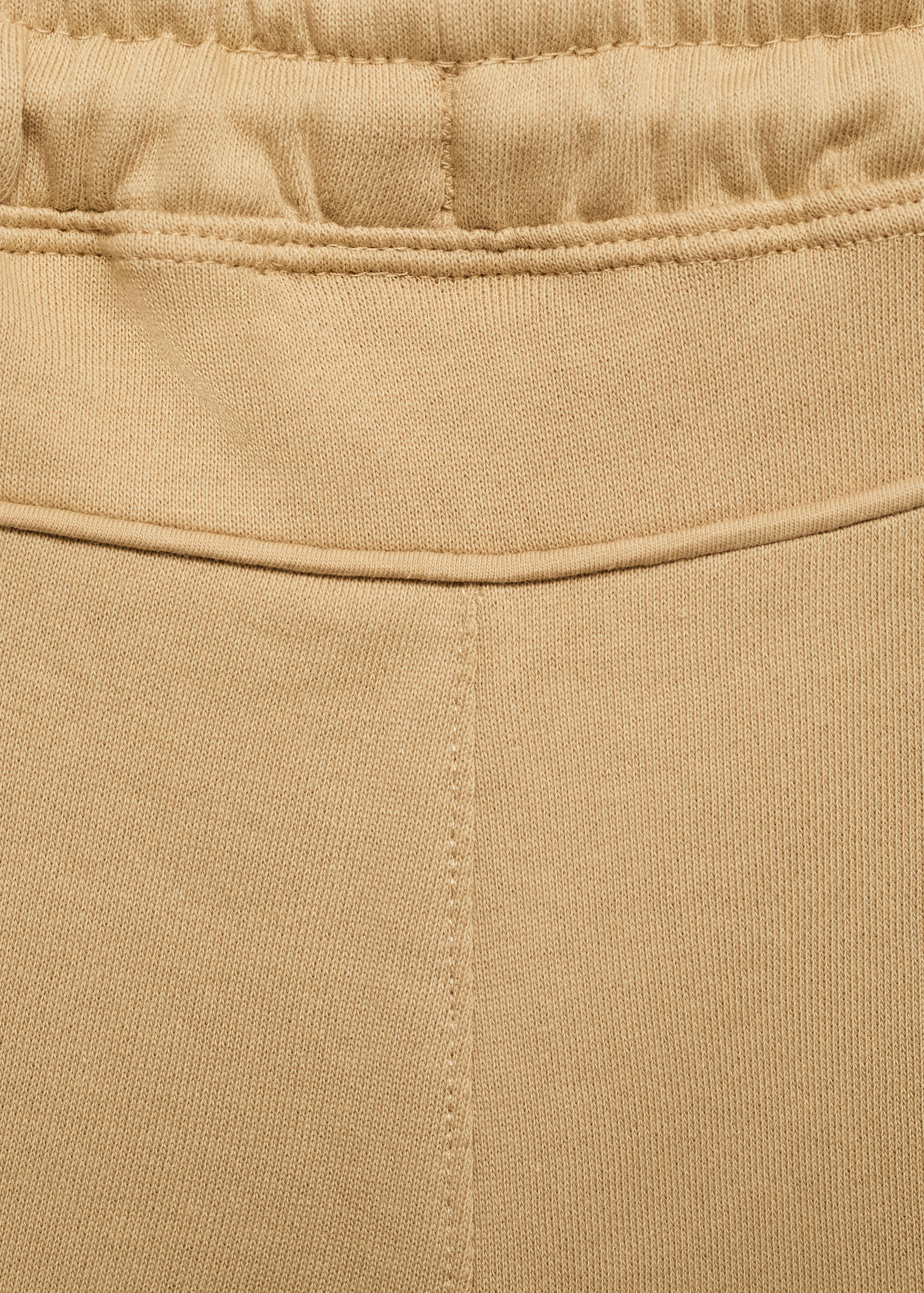 抽绳棉质短裤 - null