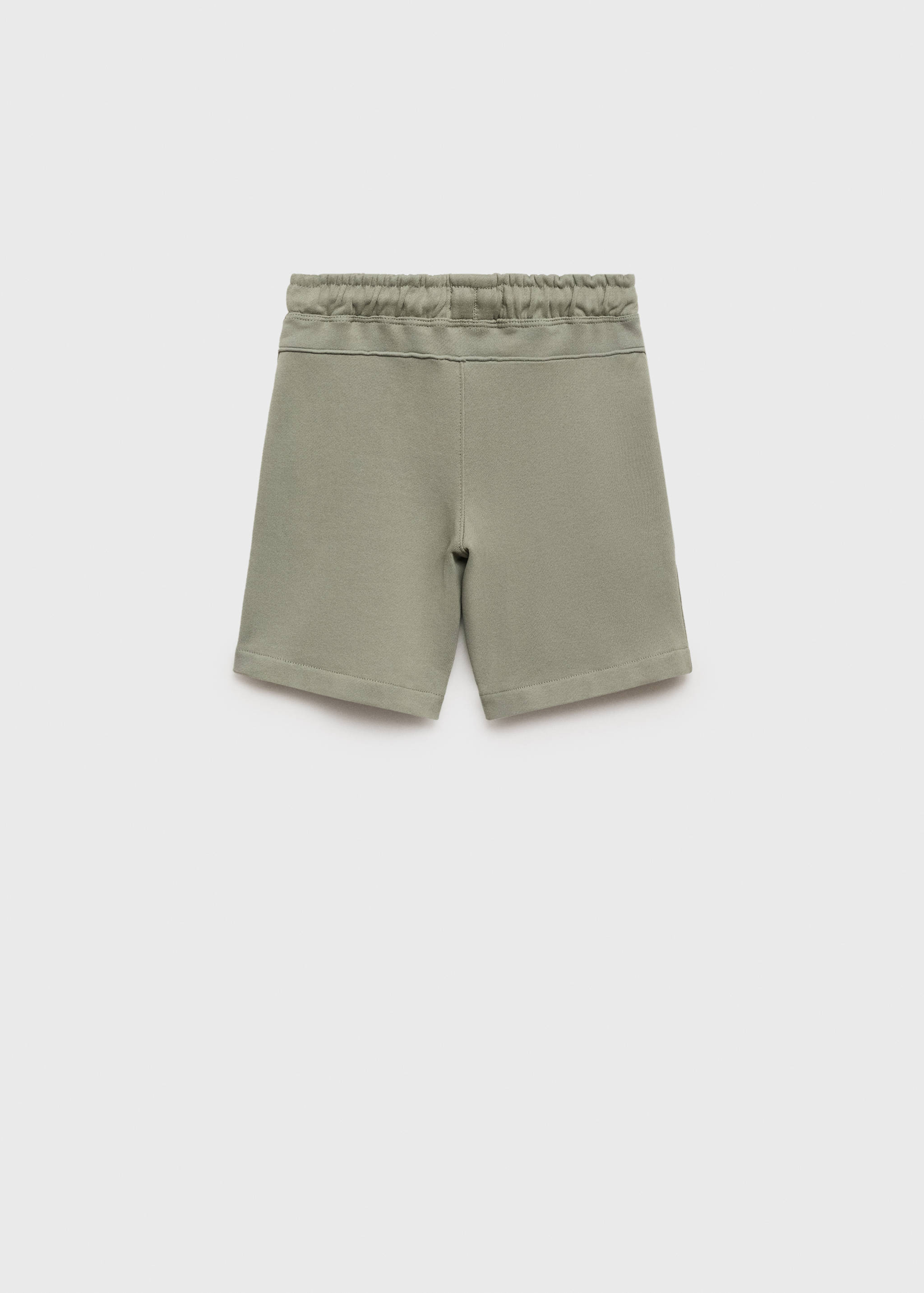 抽绳棉质短裤 - null