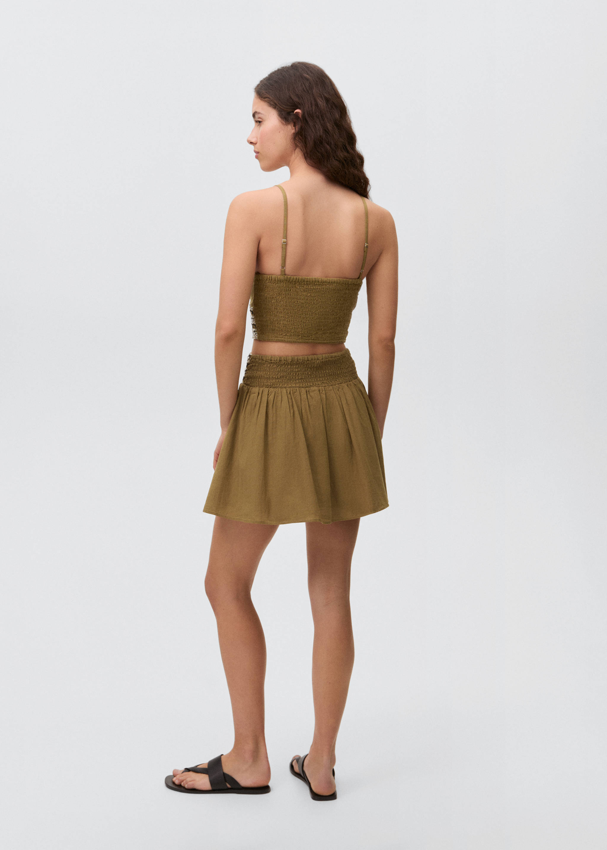 Cotton linen-blend top - Reverse of the article