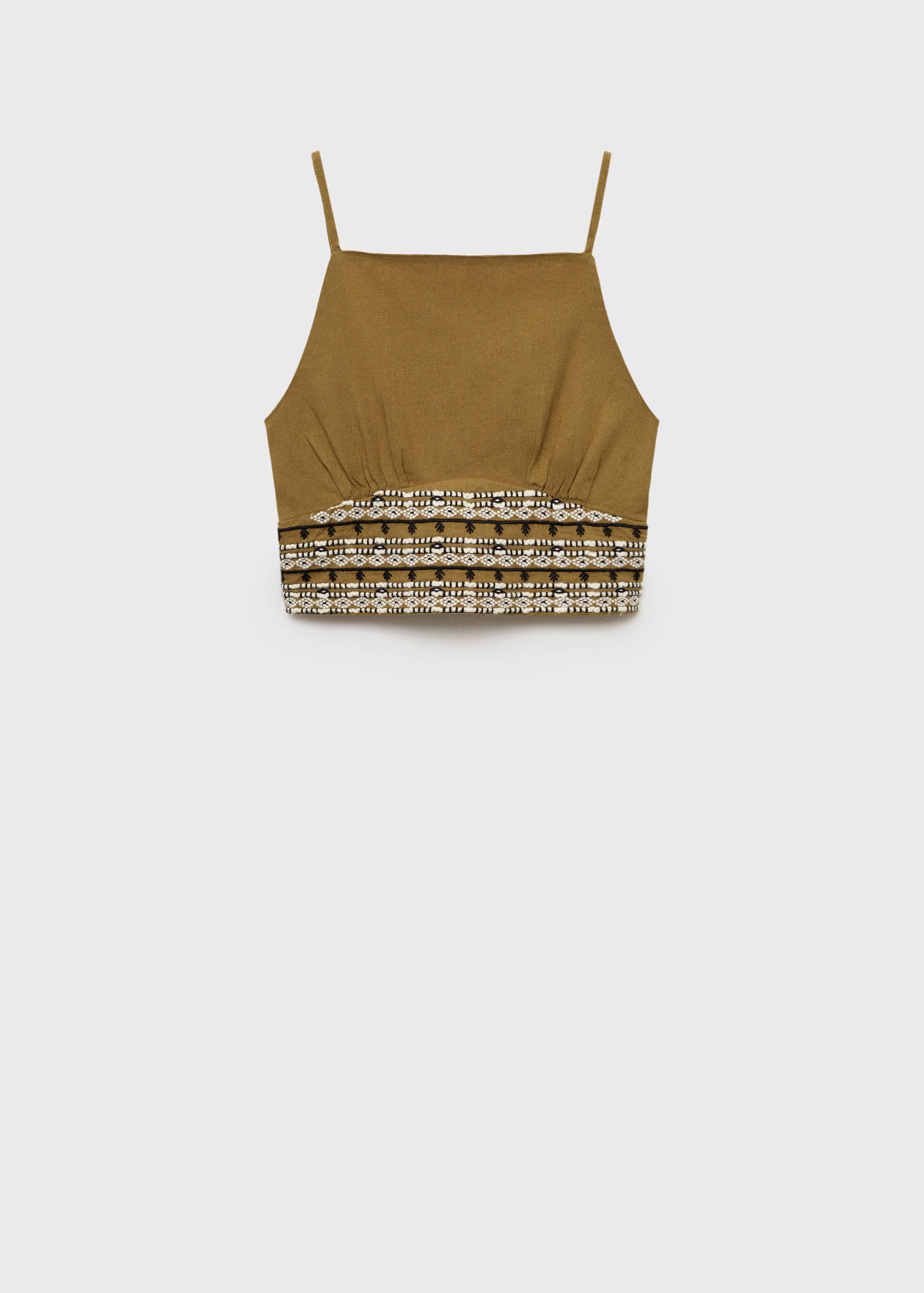 Cotton linen-blend top - Article without model