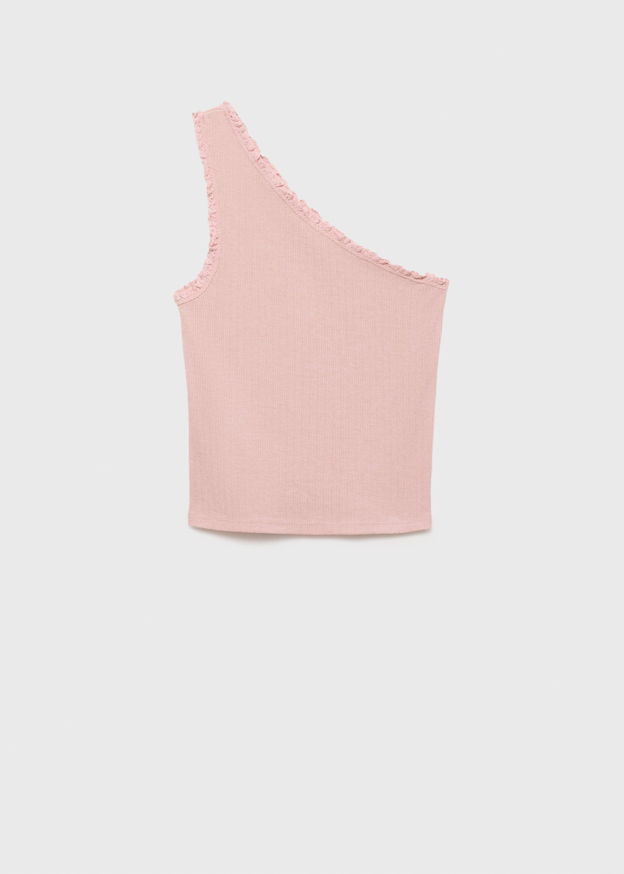 Top asimétrico blonda - Artículo sin modelo