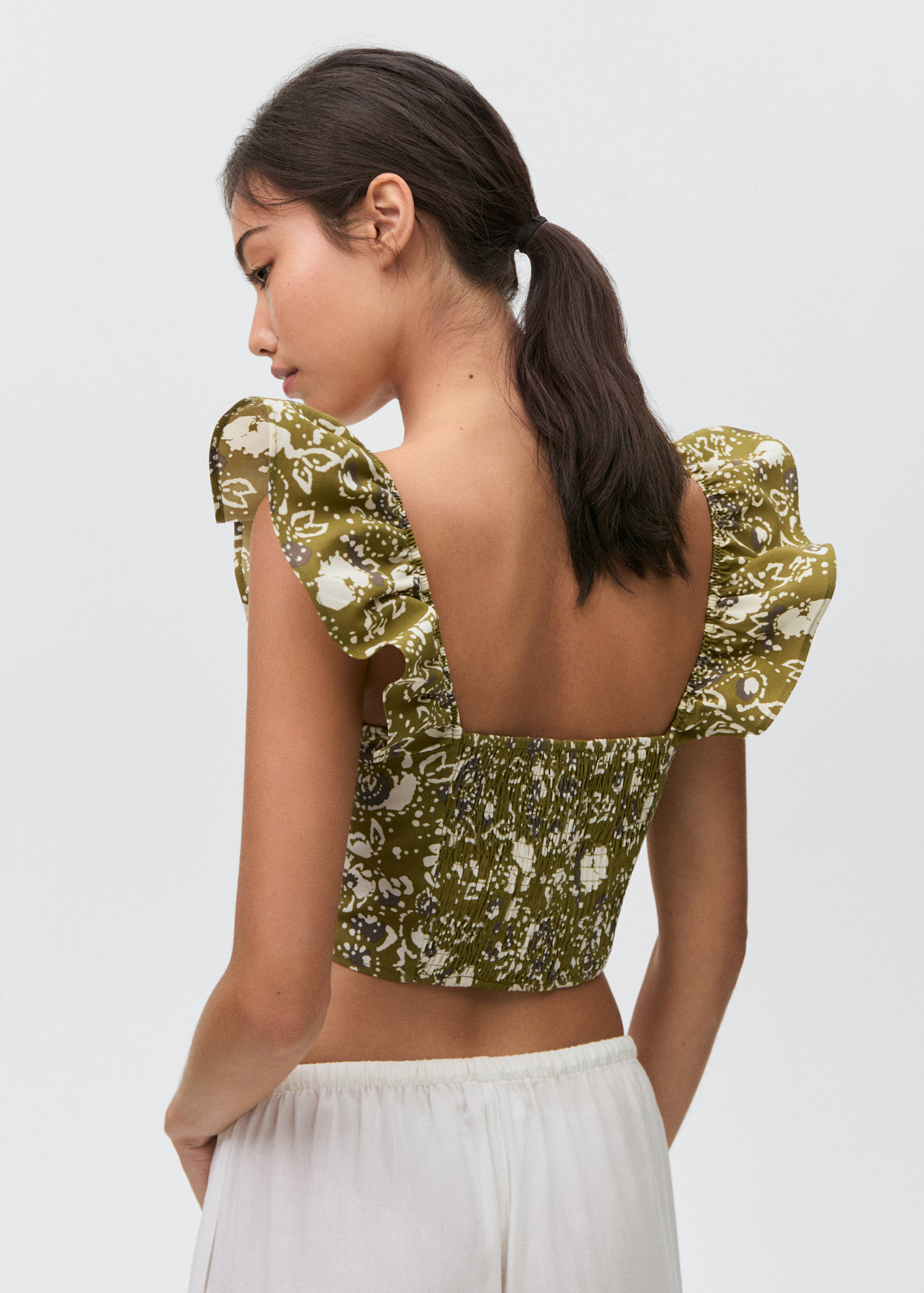 Draped top - Reverse of the article