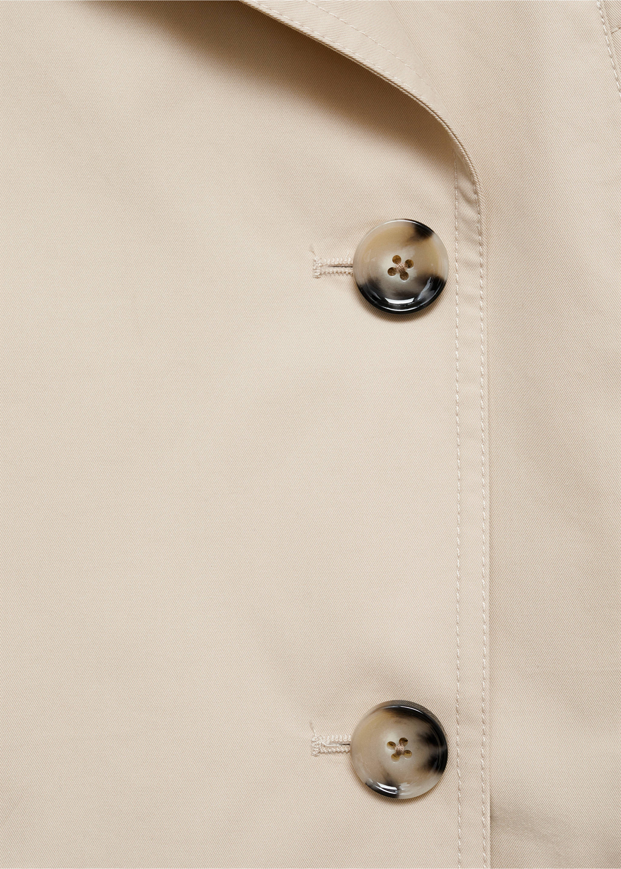 Trench crop double boutonnage - Détail de l'article 8, Gris clair/pastel. Ref: 87055735-00.