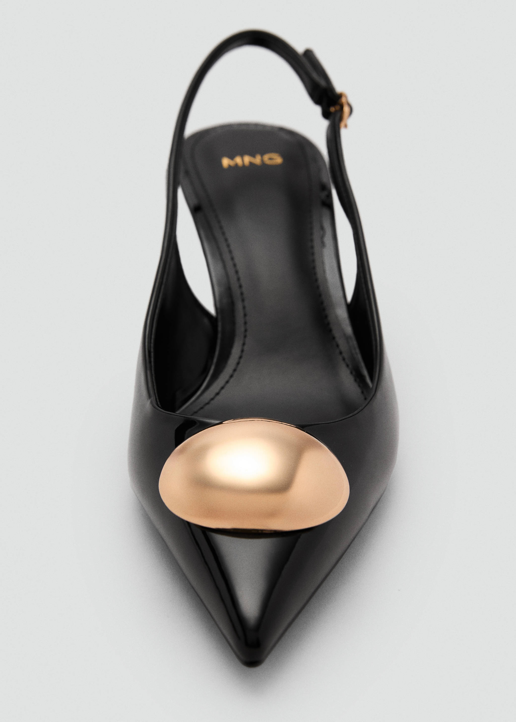 Kitten-heel shoes with metallic decoration - Details of the article 3