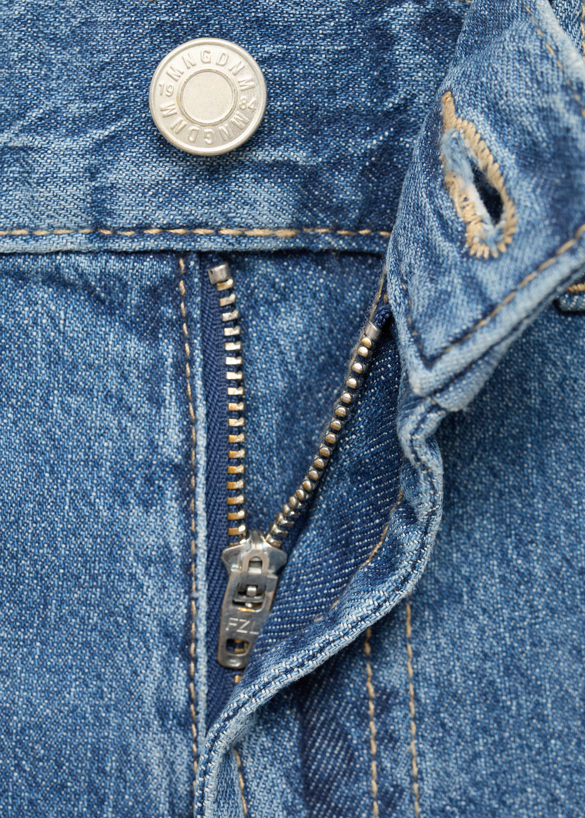 Джинсы с широкими штанинами и высокой посадкой - Деталь изделия 8