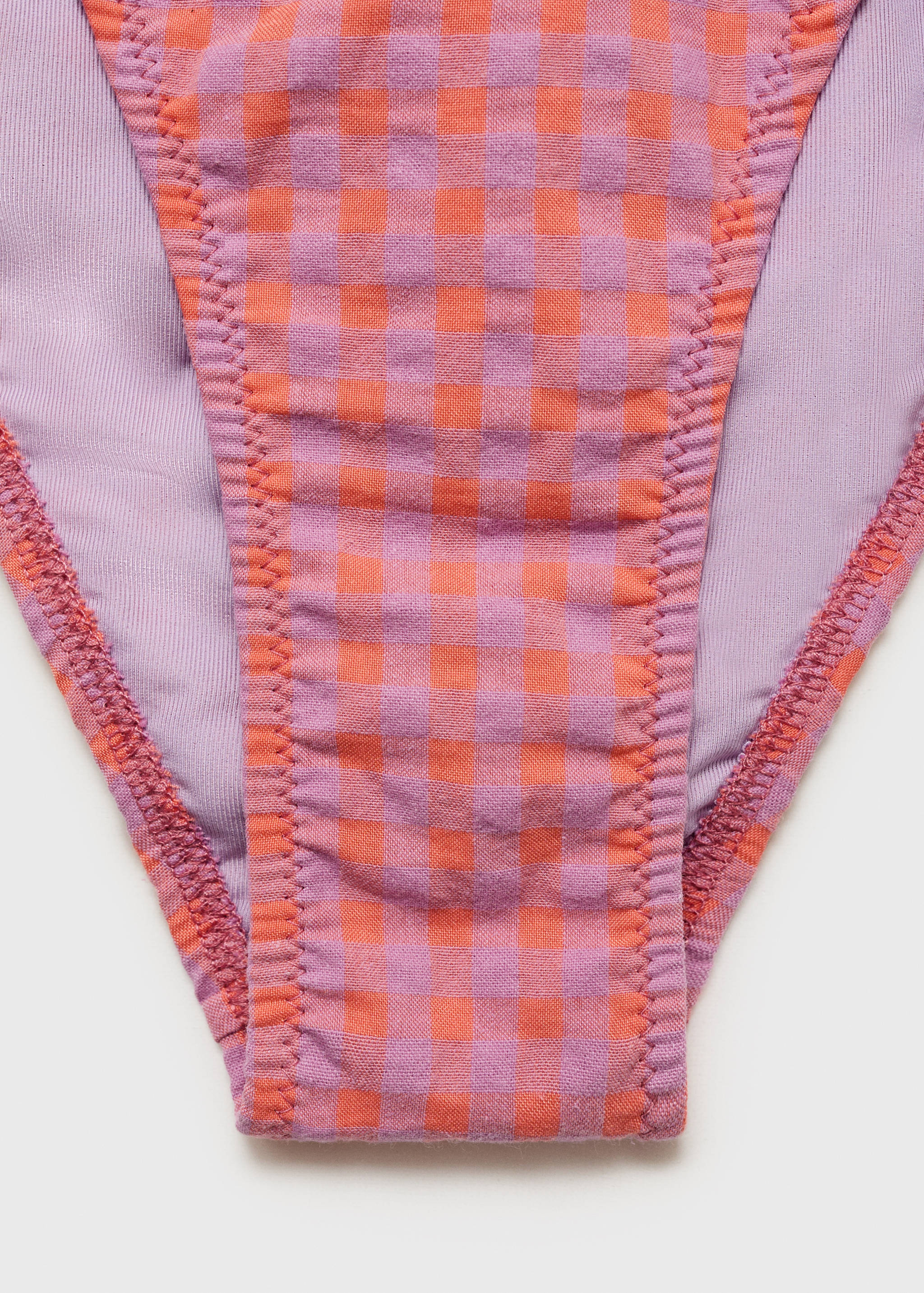 Gingham-print bikini - Details of the article 8