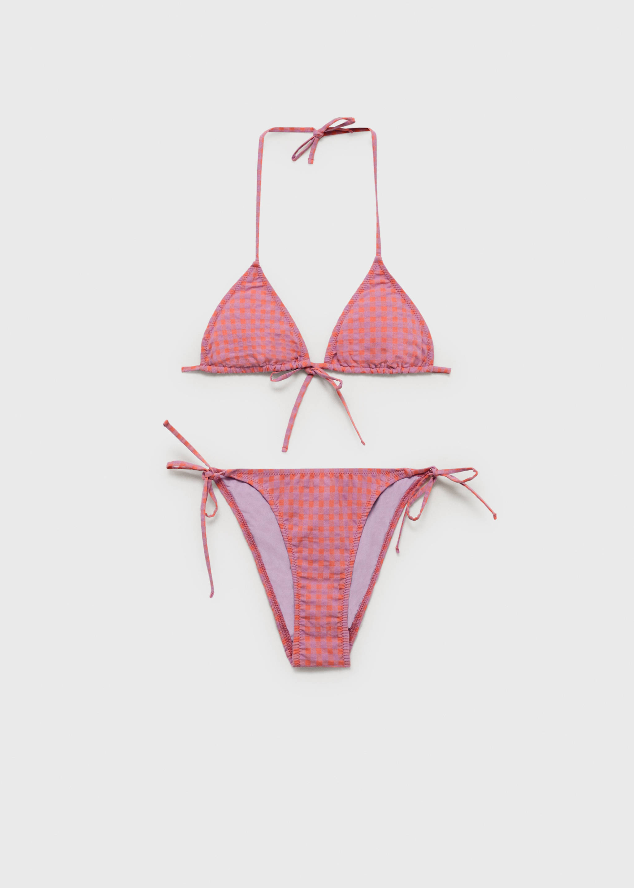 Gingham-print bikini - Article without model