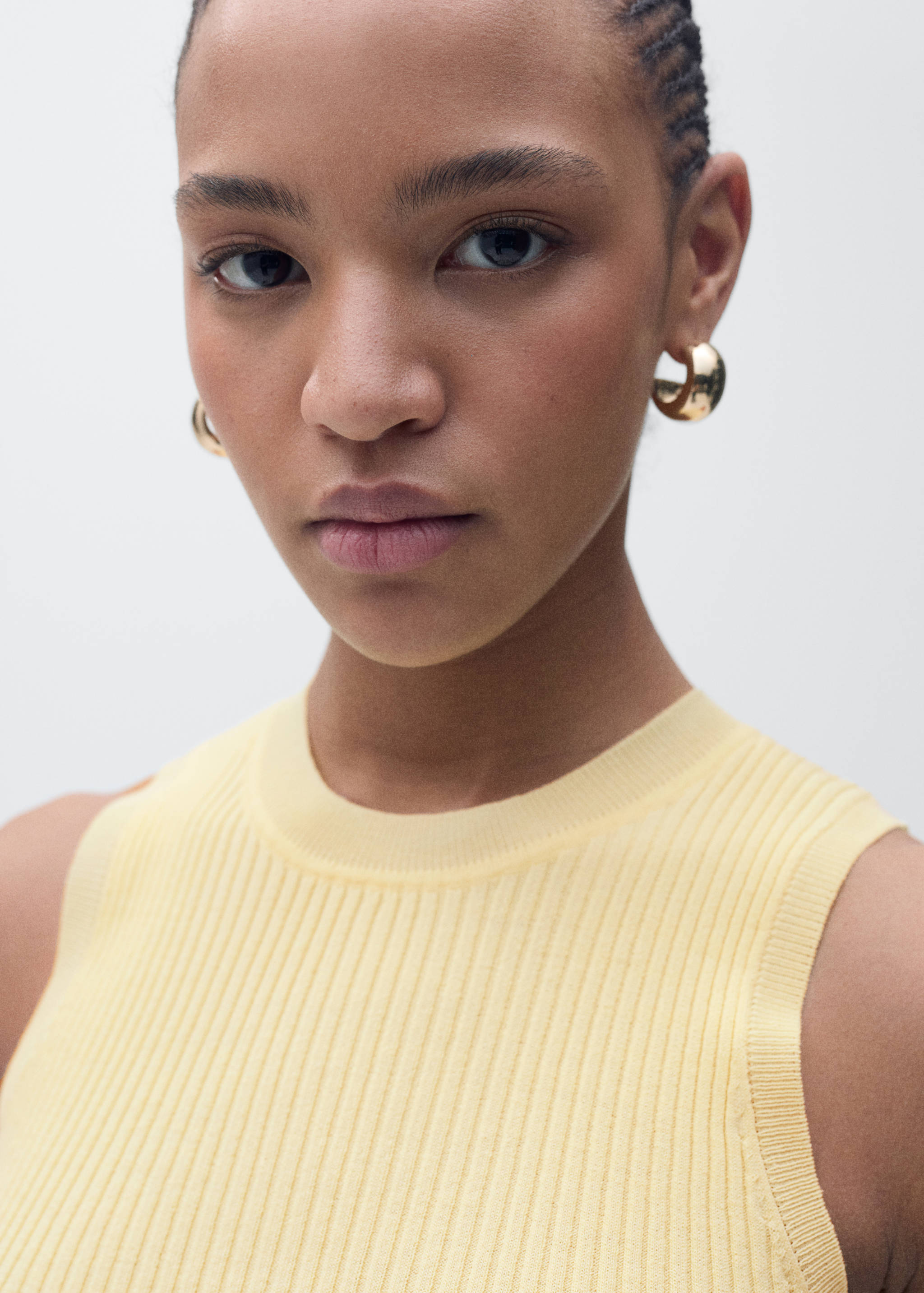 Ribbed knit top - Details of the article 1