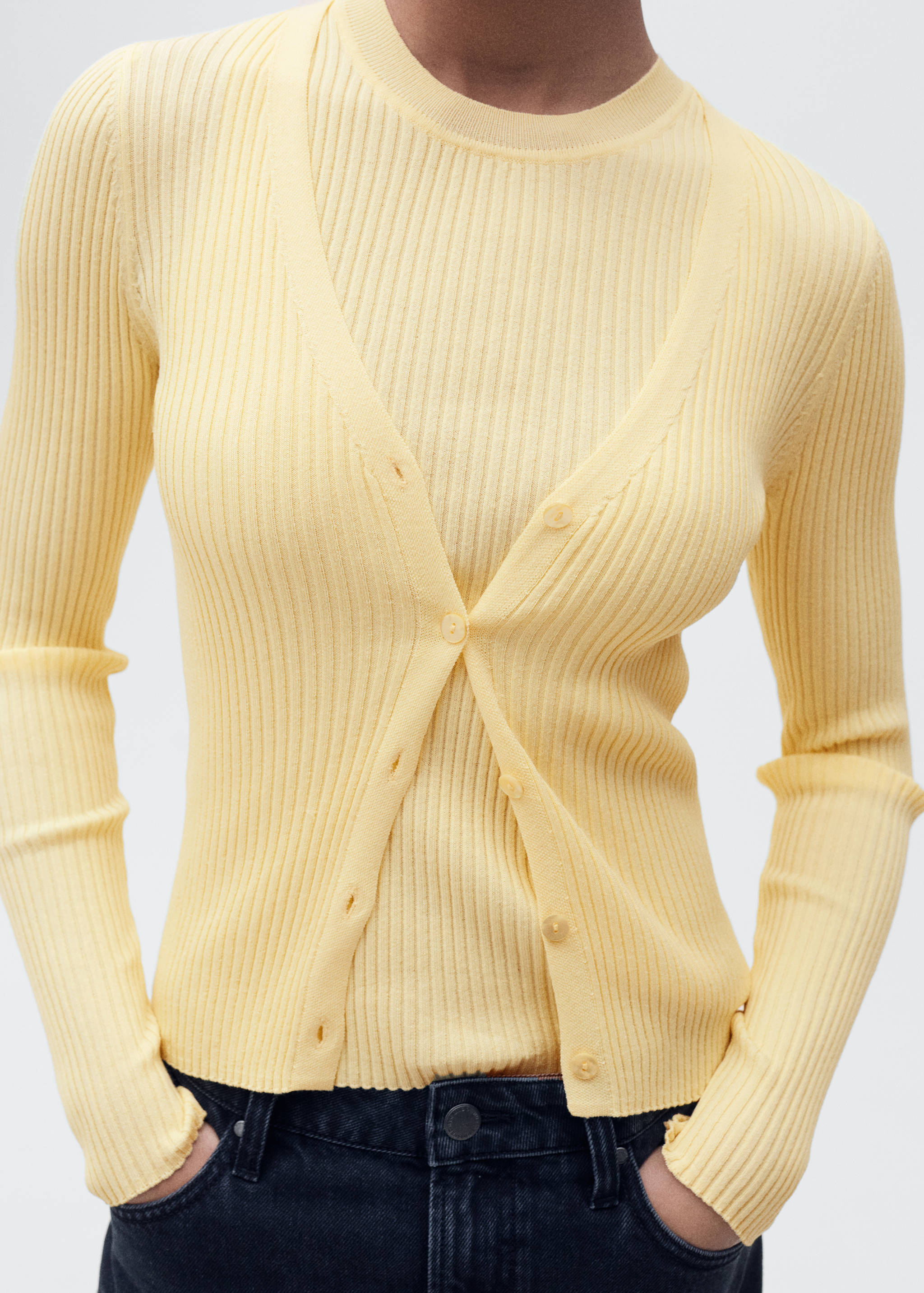 Ribbed knit top - Details of the article 6