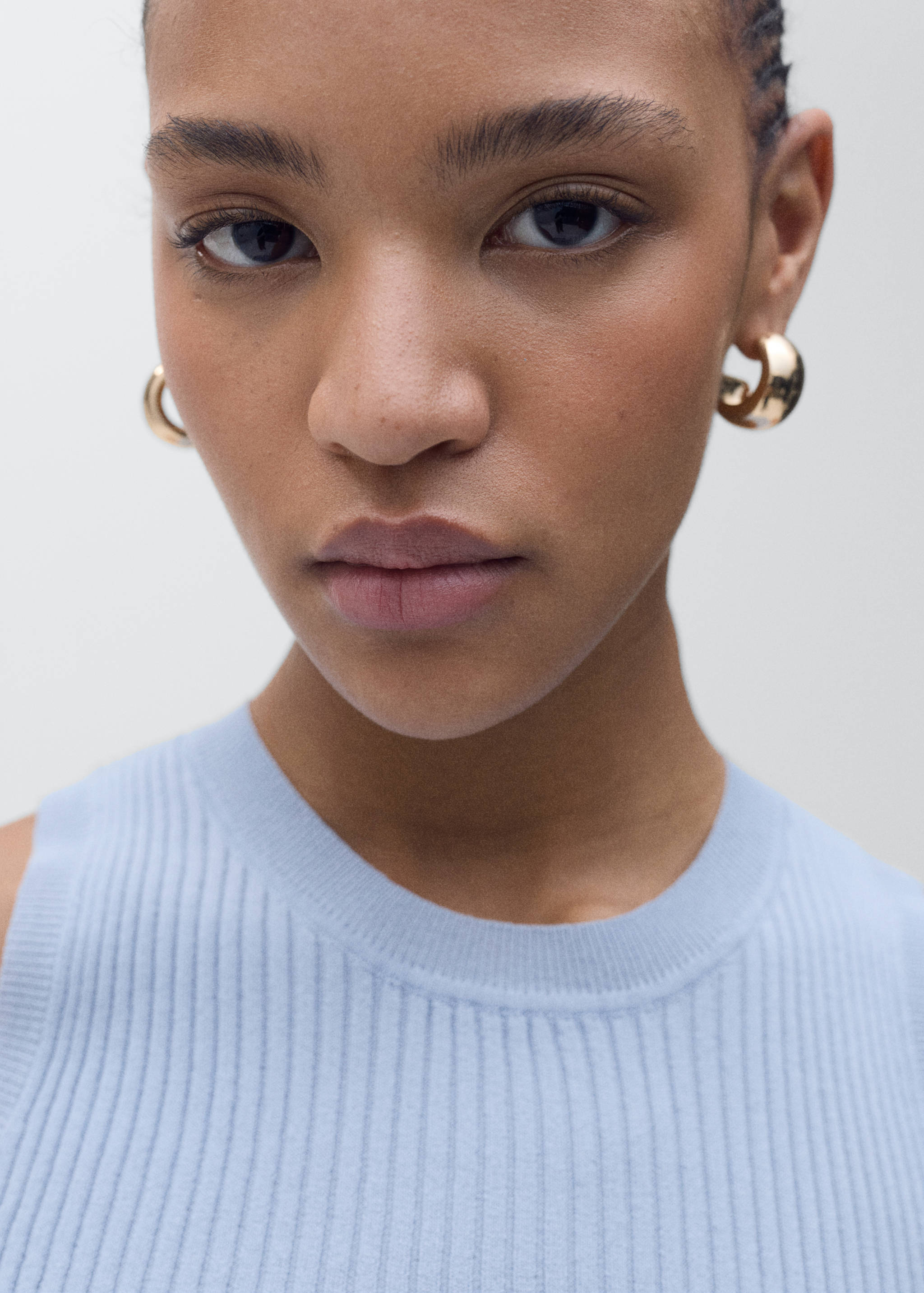 Ribbed knit top - Details of the article 1