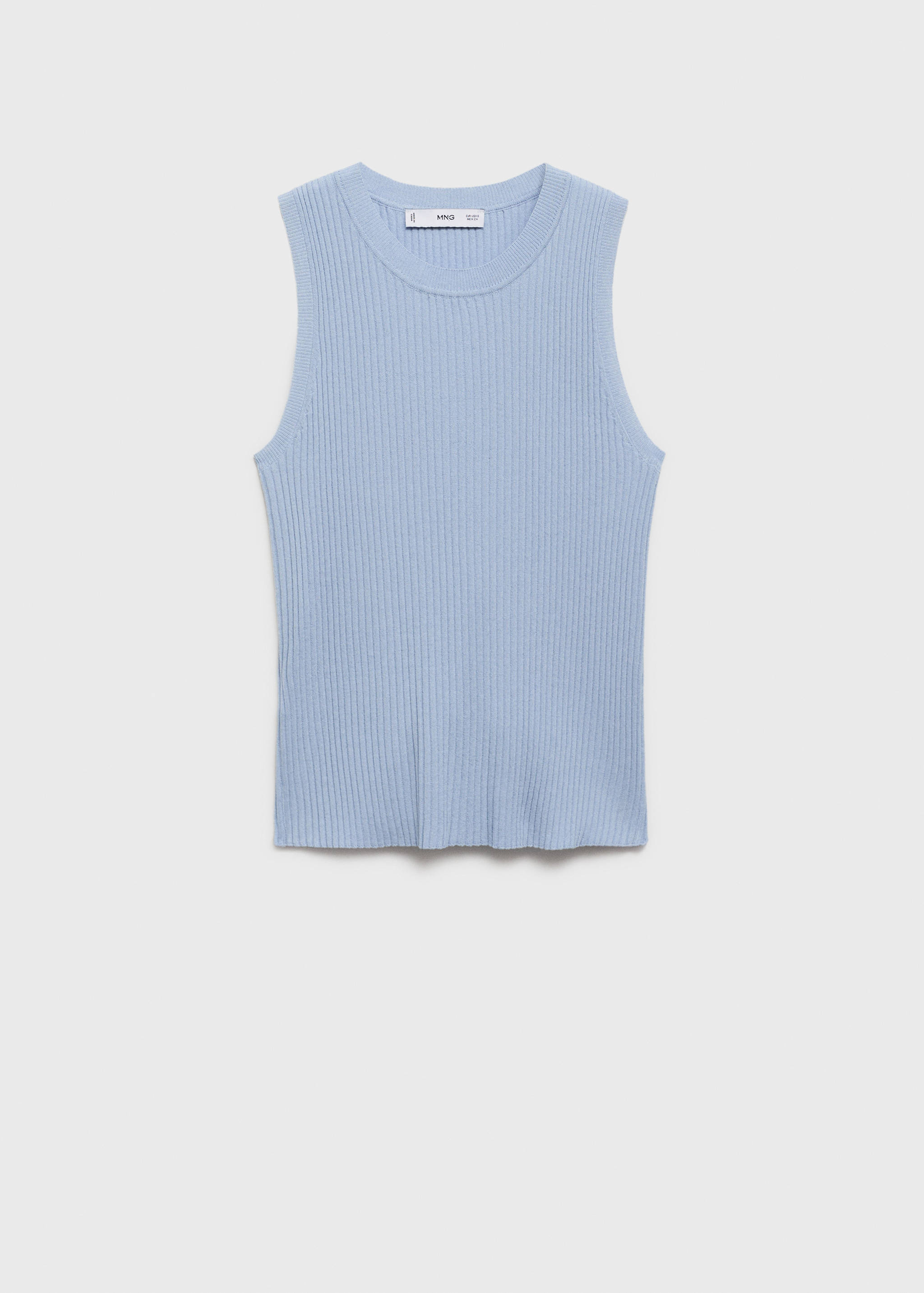 Ribbed knit top - Article without model