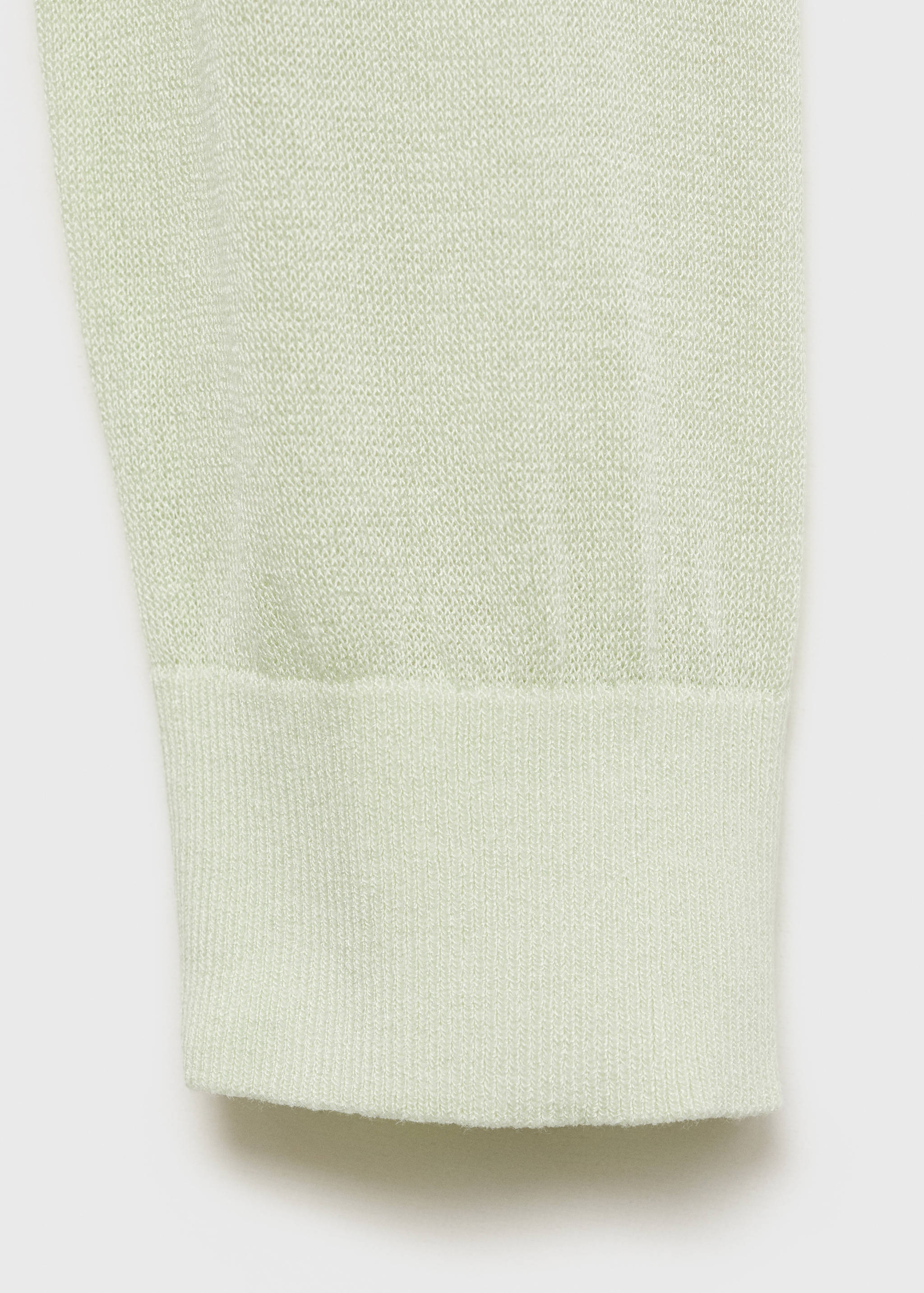 Cardigan de malha cropped semitransparente - Pormenor do artigo 0