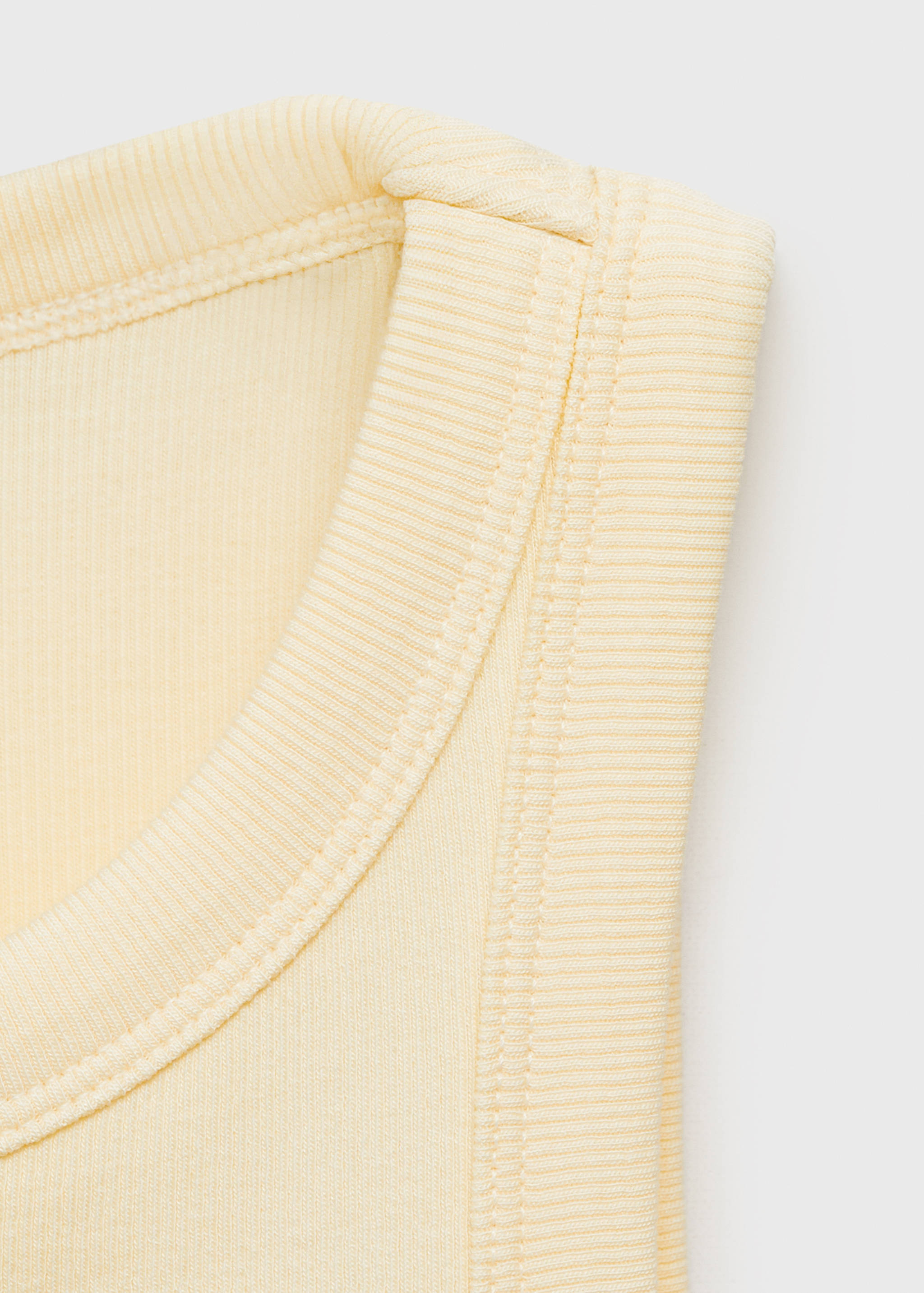 Ribbed cotton-blend top - Details of the article 8