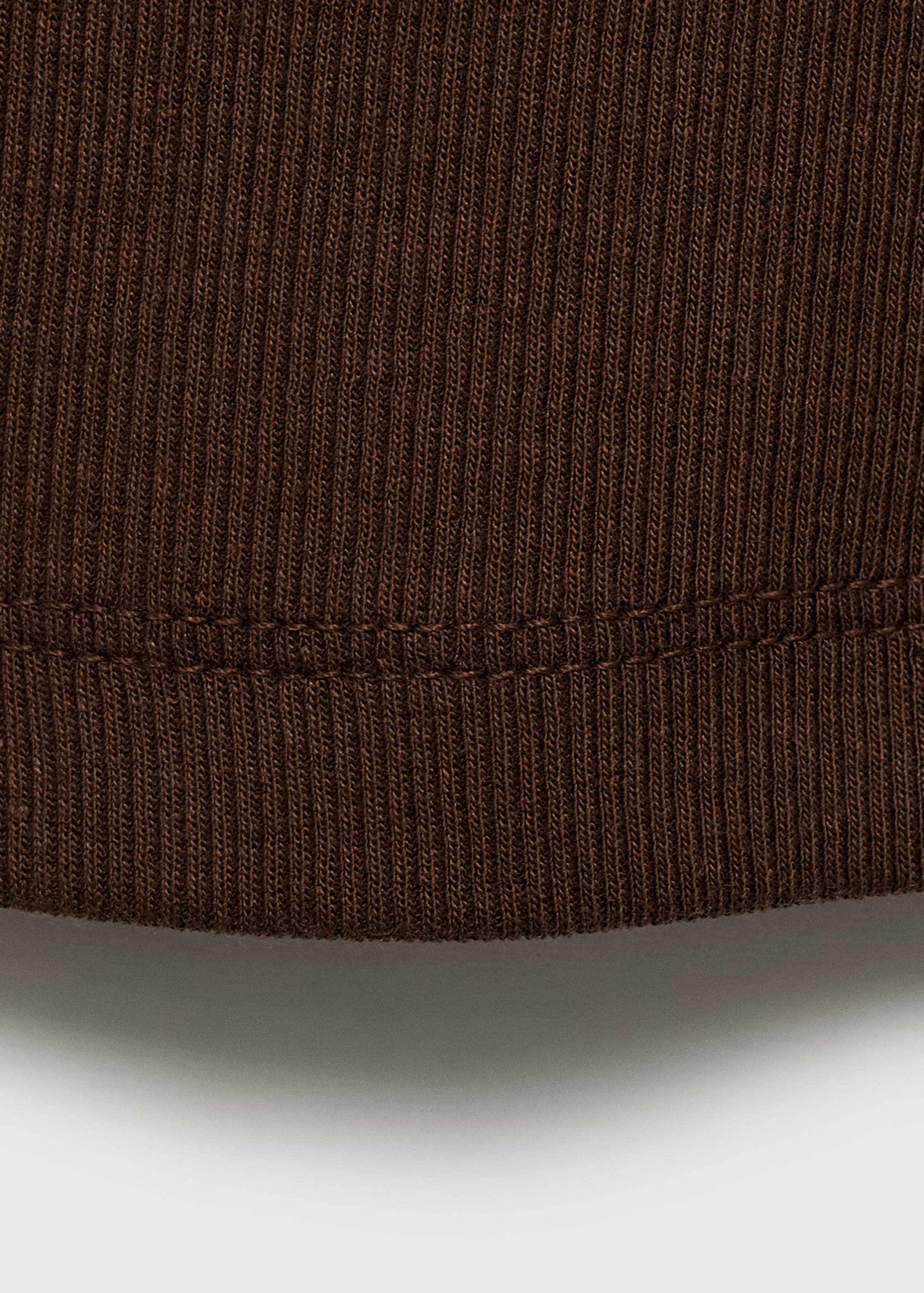 Ribbed cotton-blend top - Details of the article 0