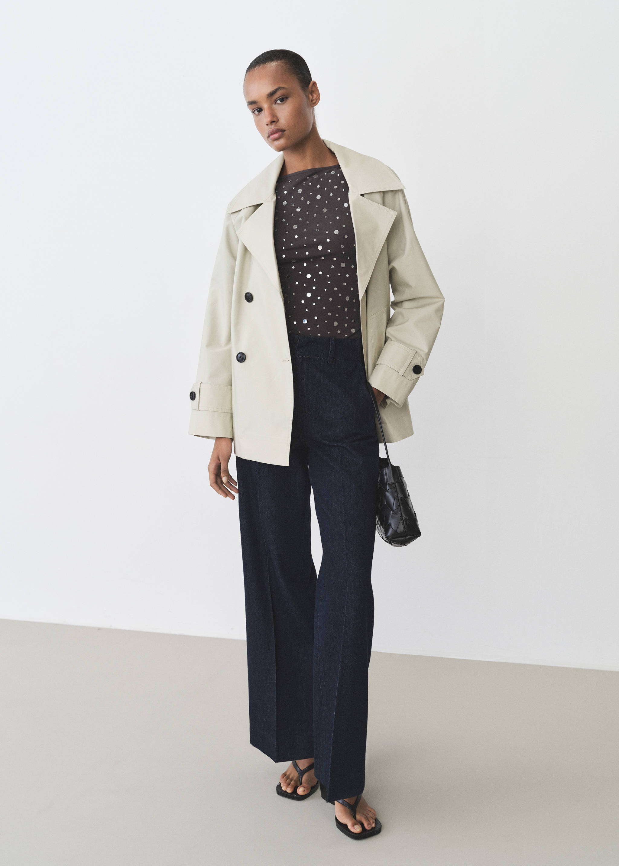 Top algodón detalle lentejuelas - Plano general