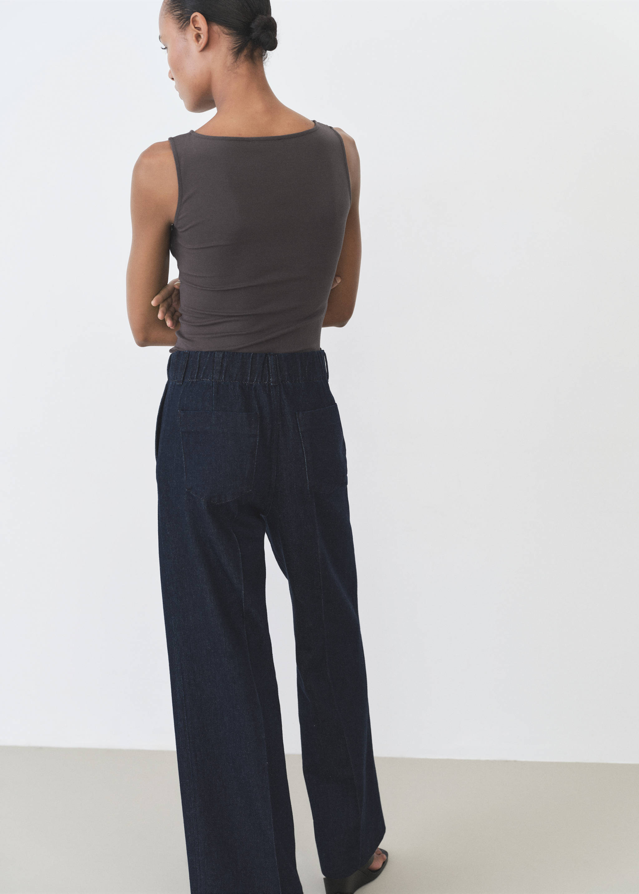 Top algodón detalle lentejuelas - Reverso del artículo