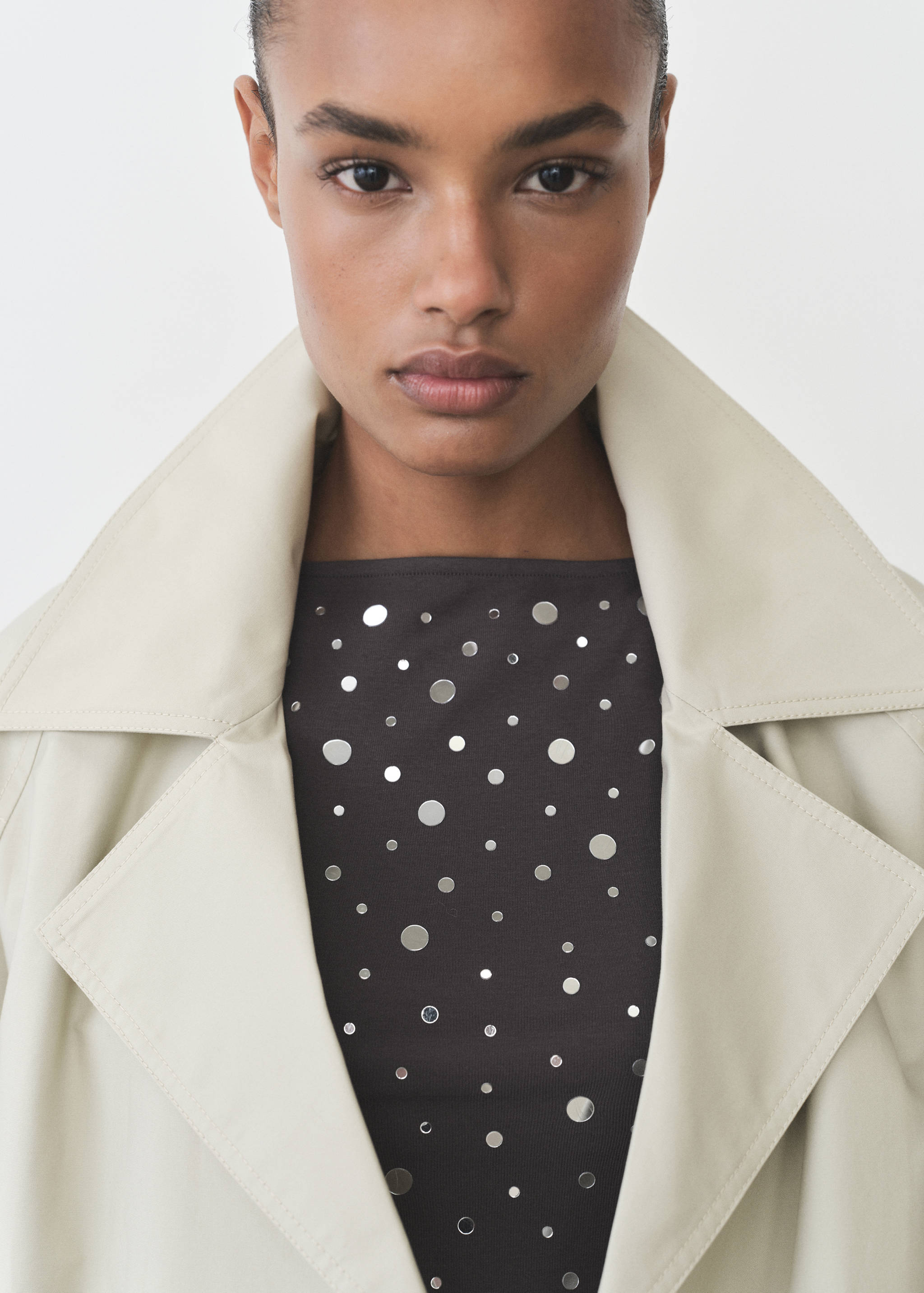 Top algodón detalle lentejuelas - Detalle del artículo 2