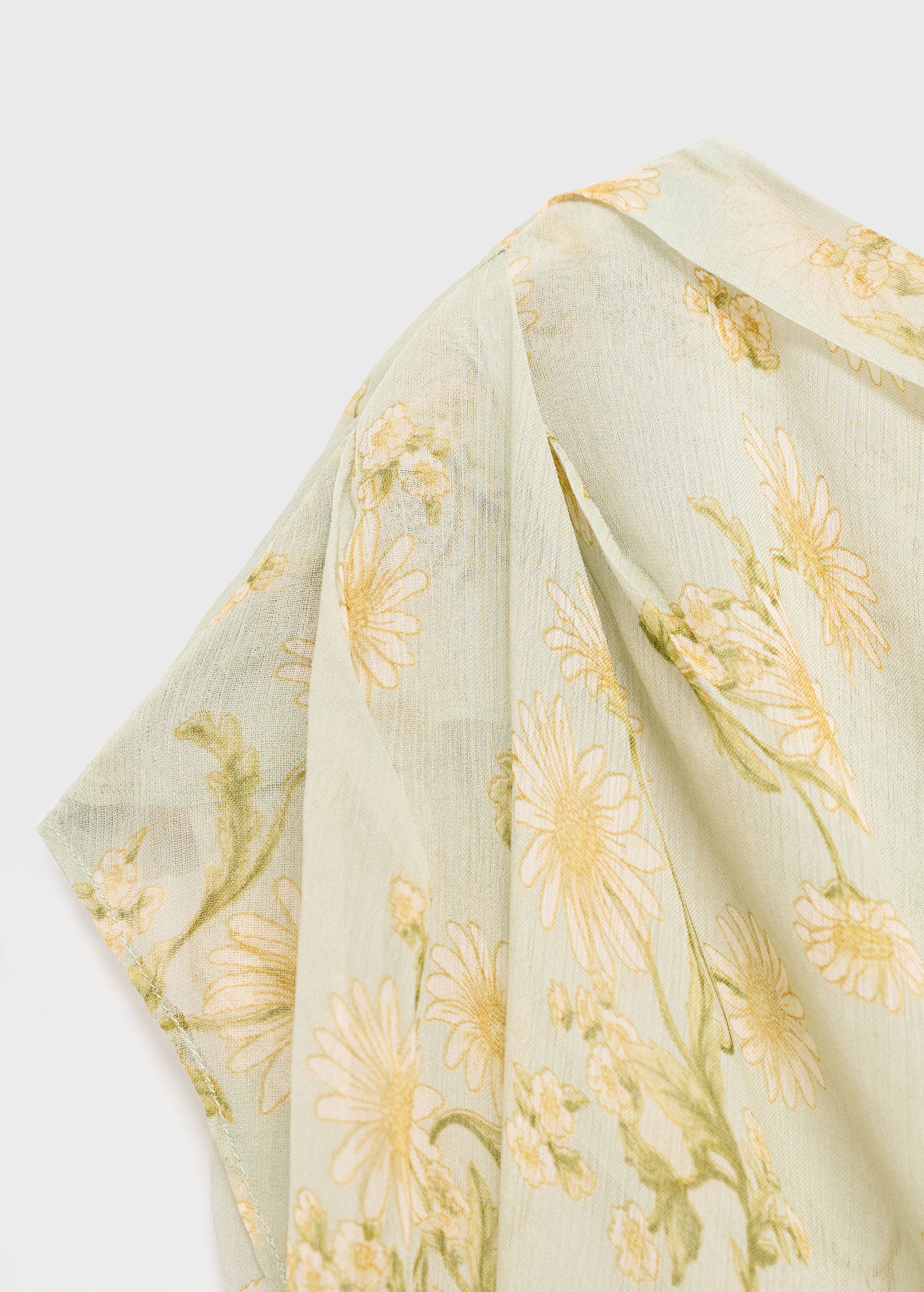 فستان شفاف جزئيًا مزين بالزهور - تفاصيل المنتج 8