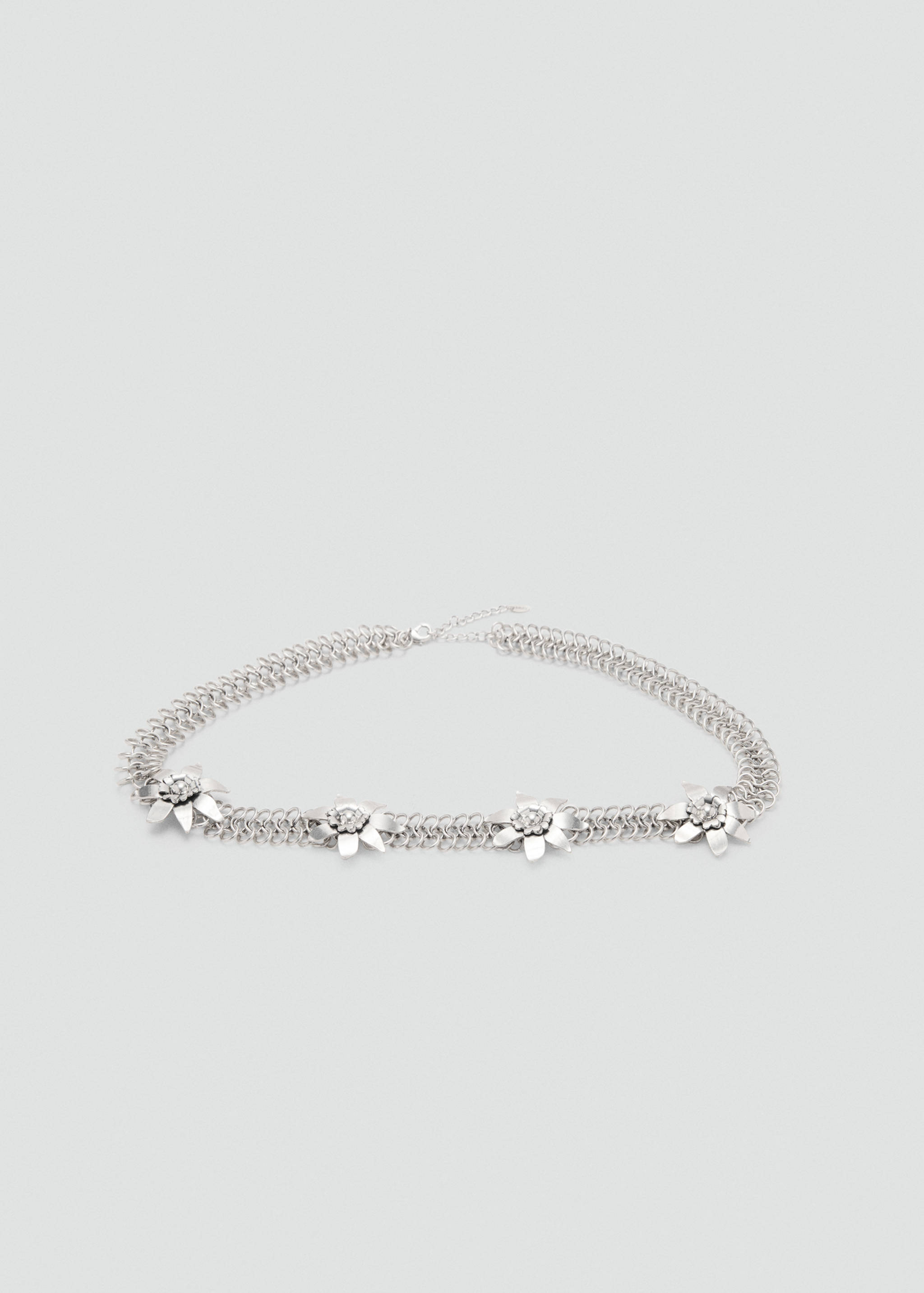 Cinturón cadena flores metálicas - Artículo sin modelo